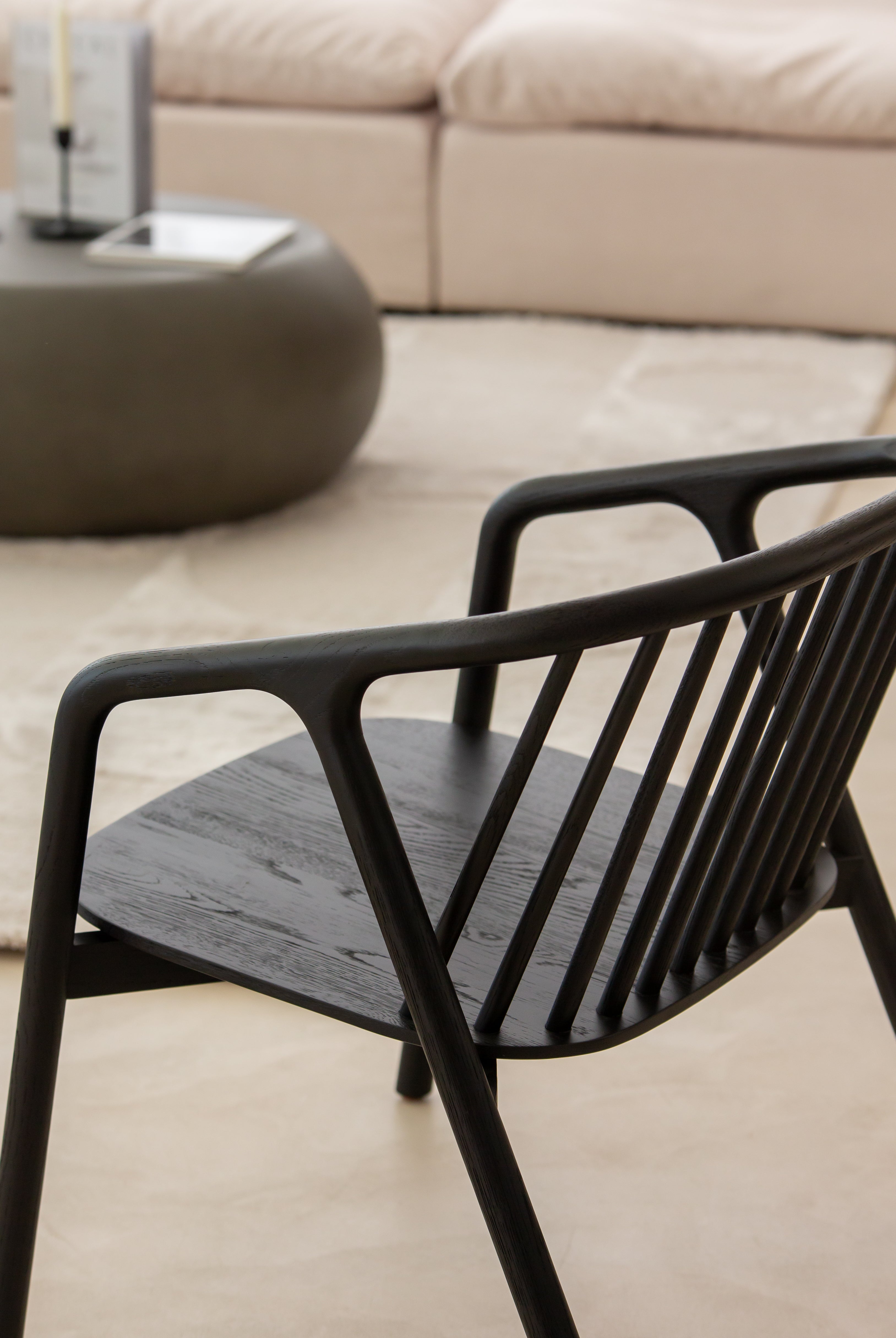 Ansel Wooden Lounge Chair