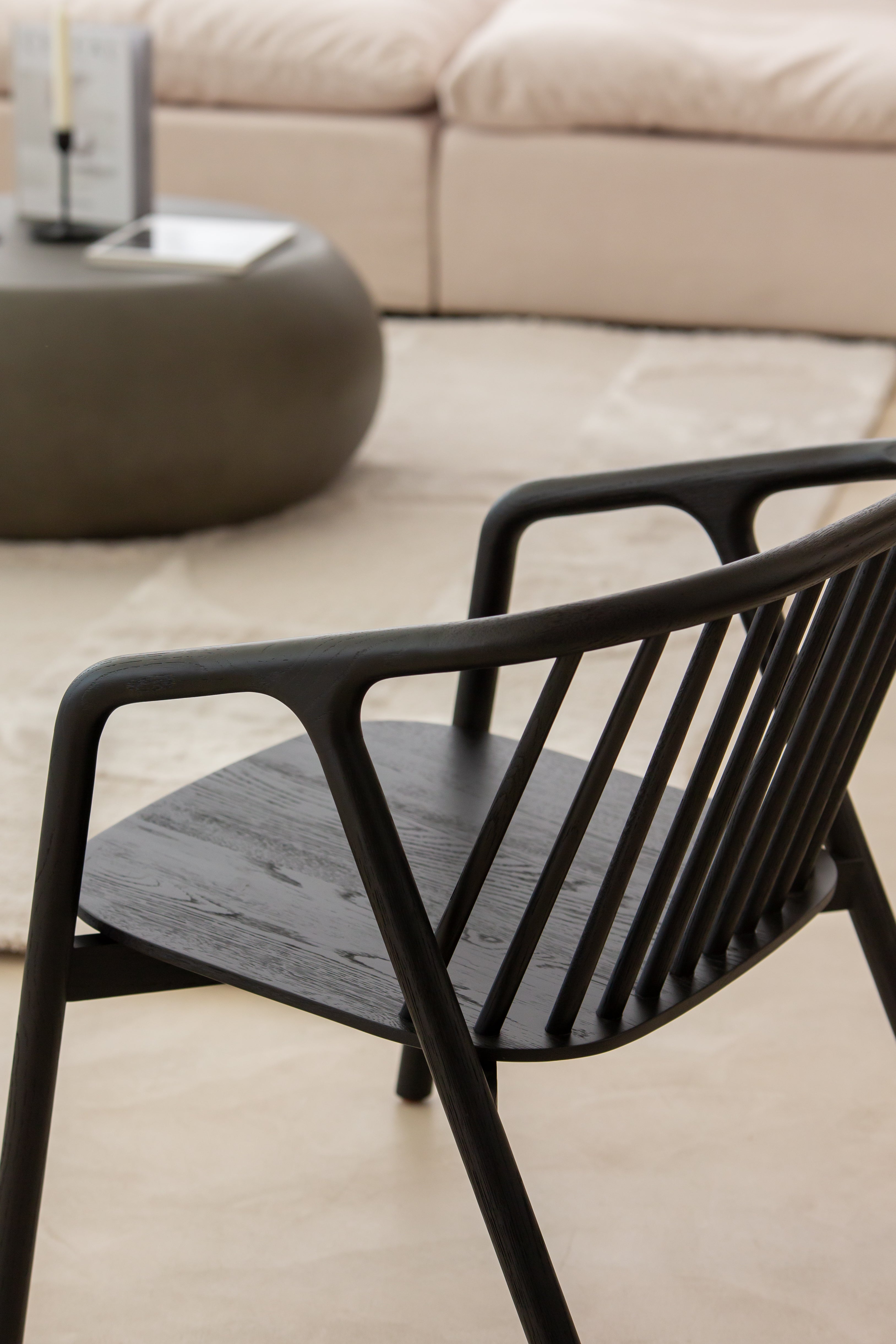 Ansel Wooden Lounge Chair