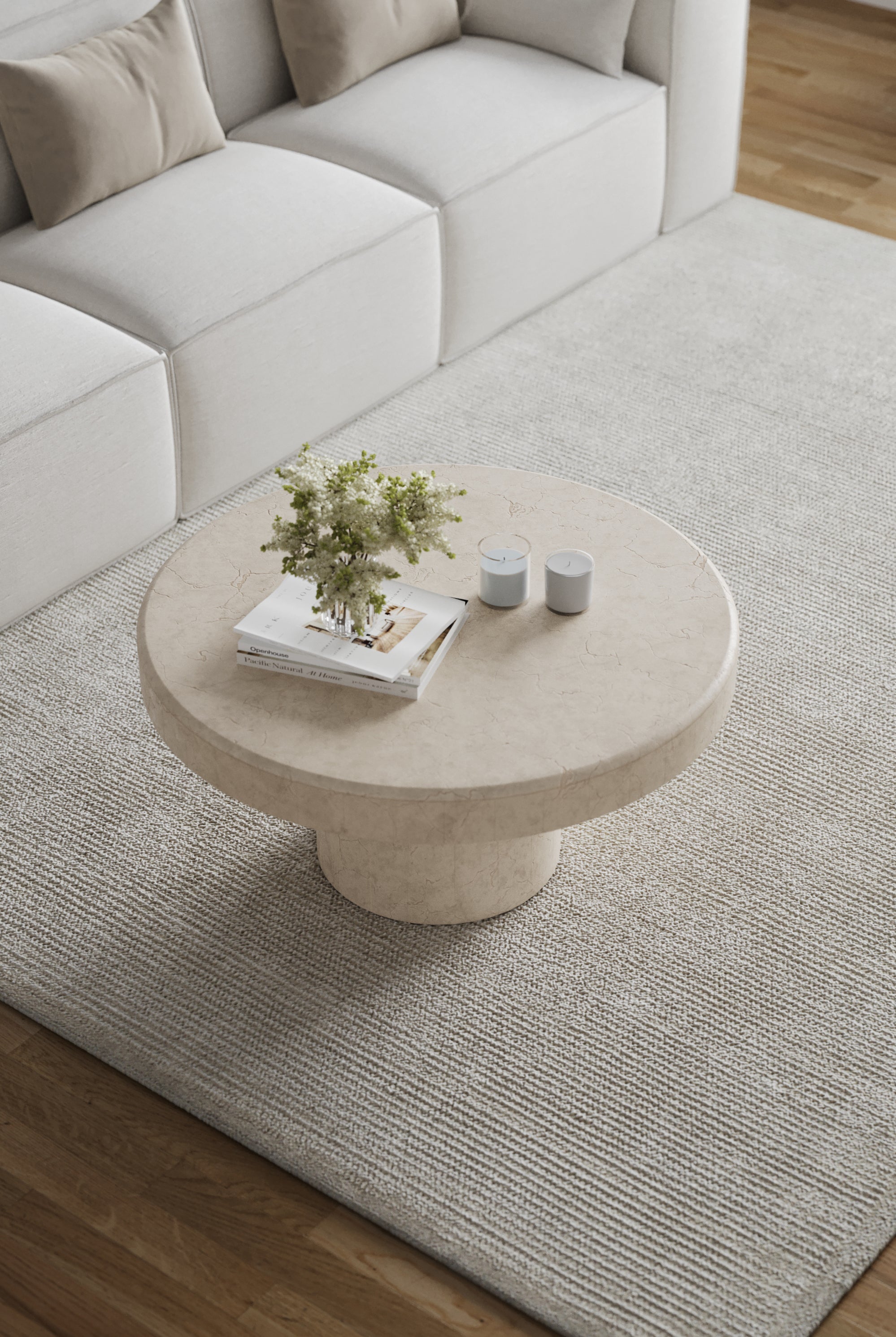 Arezzo Crema Marfil Nesting Coffee Table