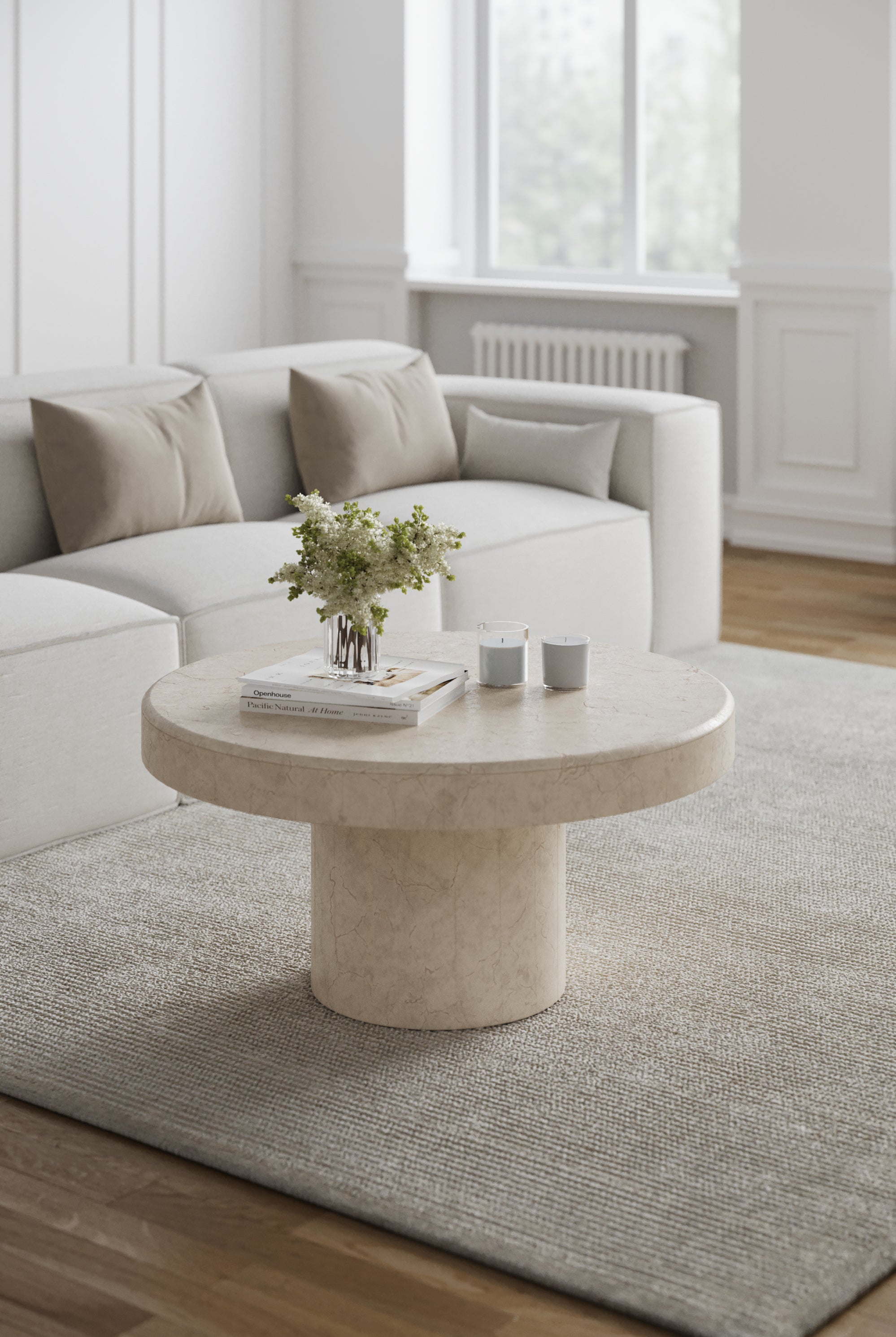 Arezzo Crema Marfil Nesting Coffee Table