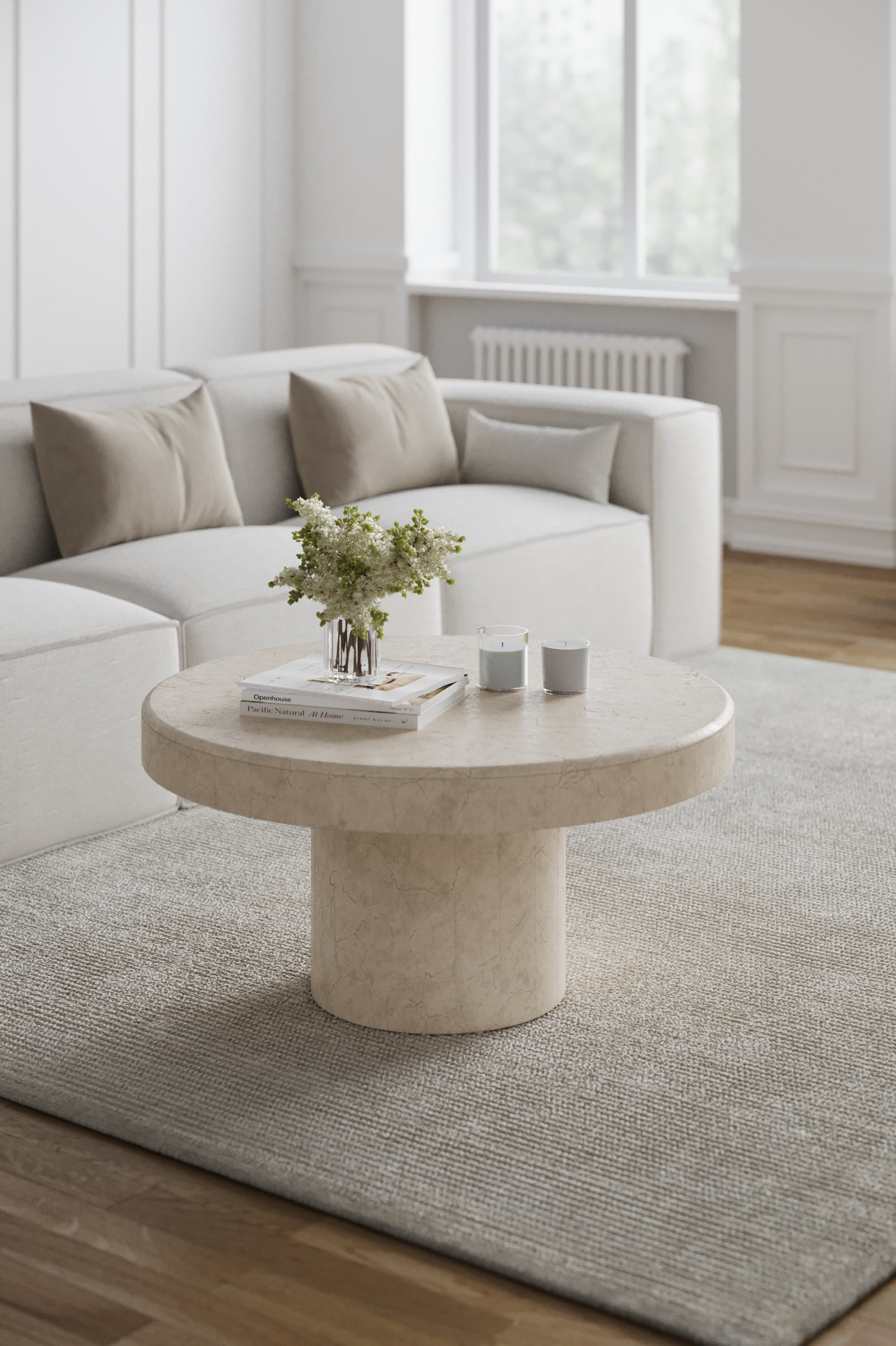 Arezzo Crema Marfil Nesting Coffee Table