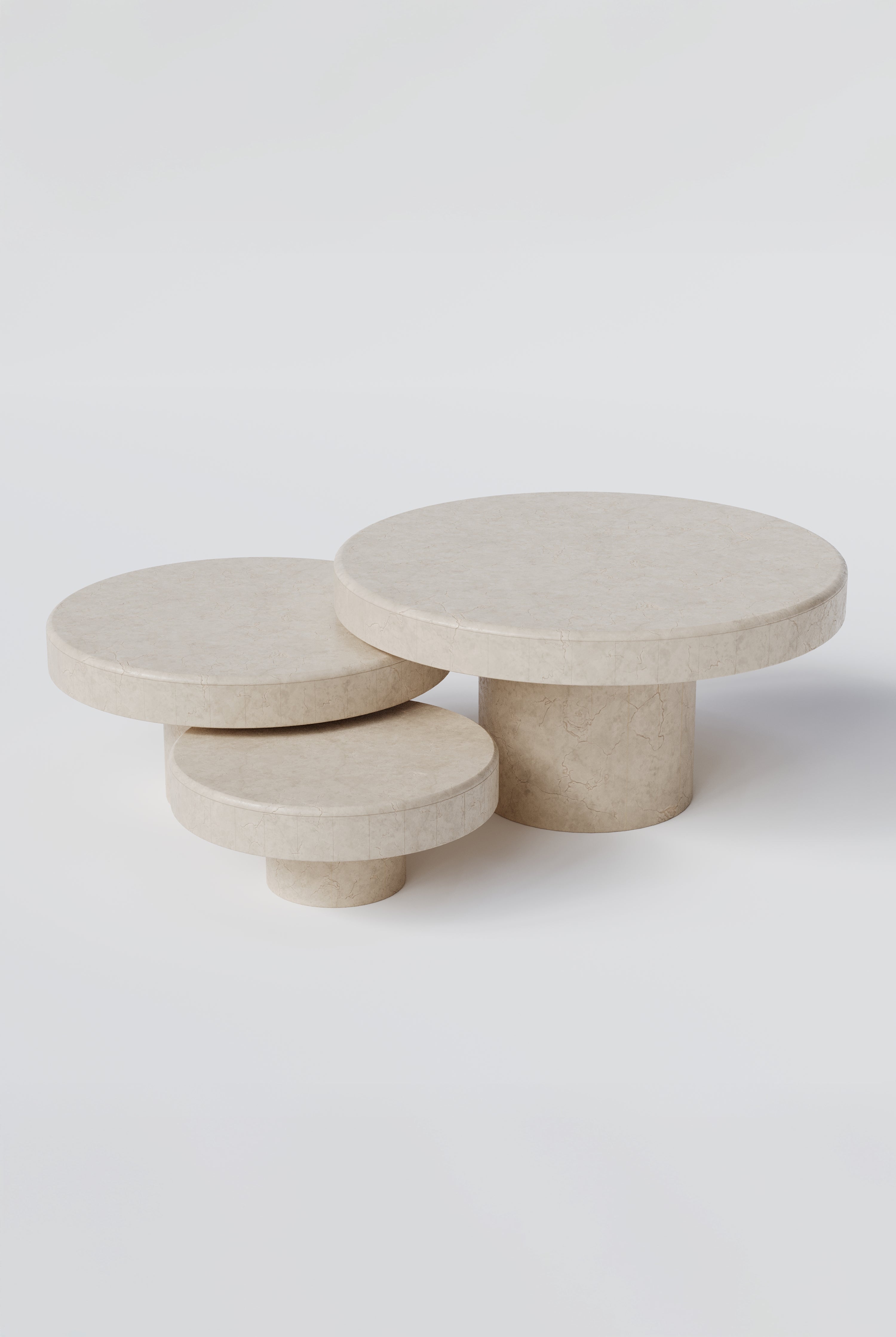 Arezzo Crema Marfil Nesting Coffee Table