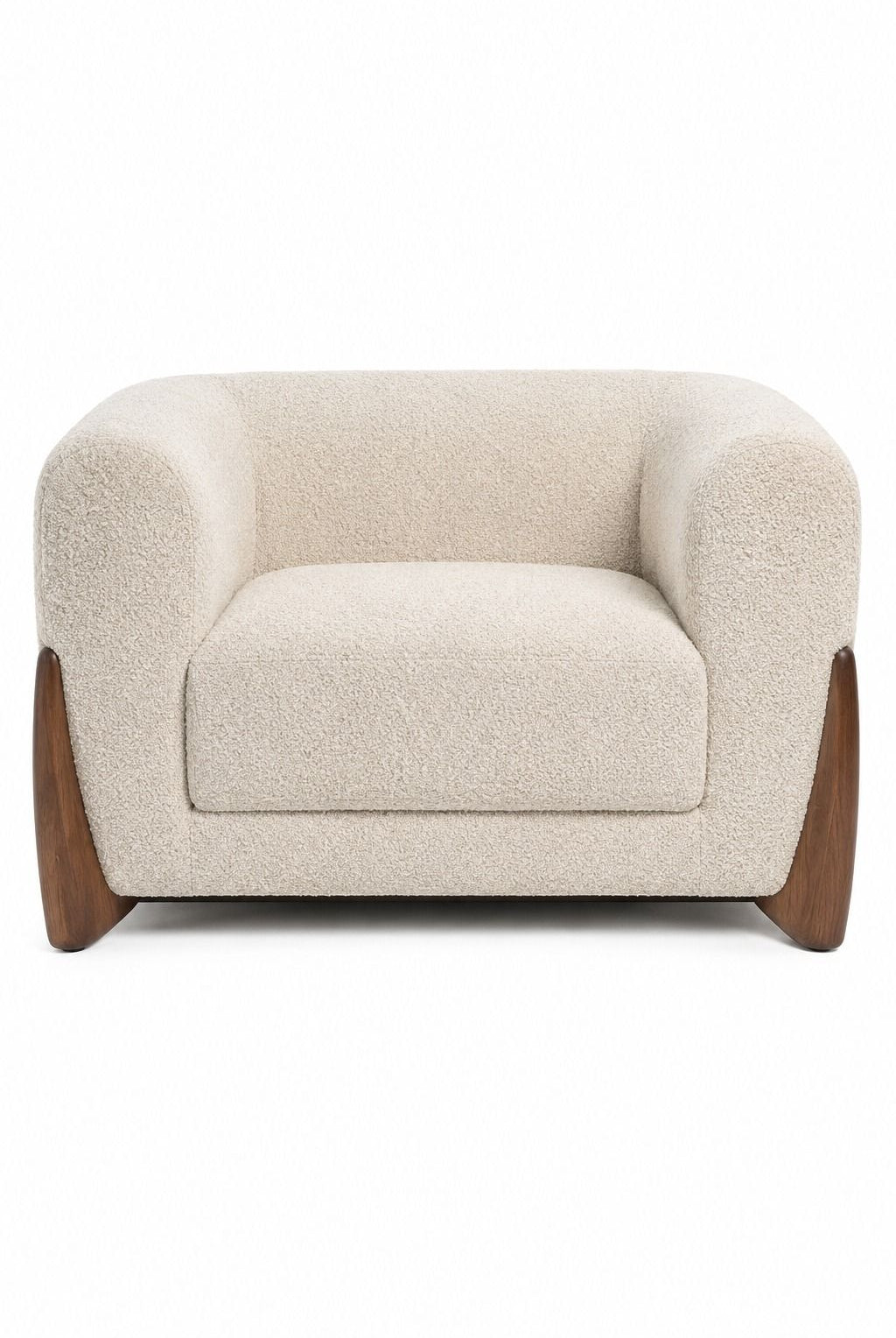 Arlivo Chalk Veil Boucle Accent Lounge Chair