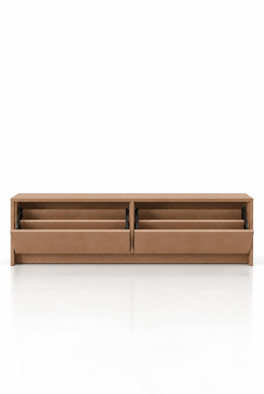 Arqen Brown Microconcrete Shoe Cabinet