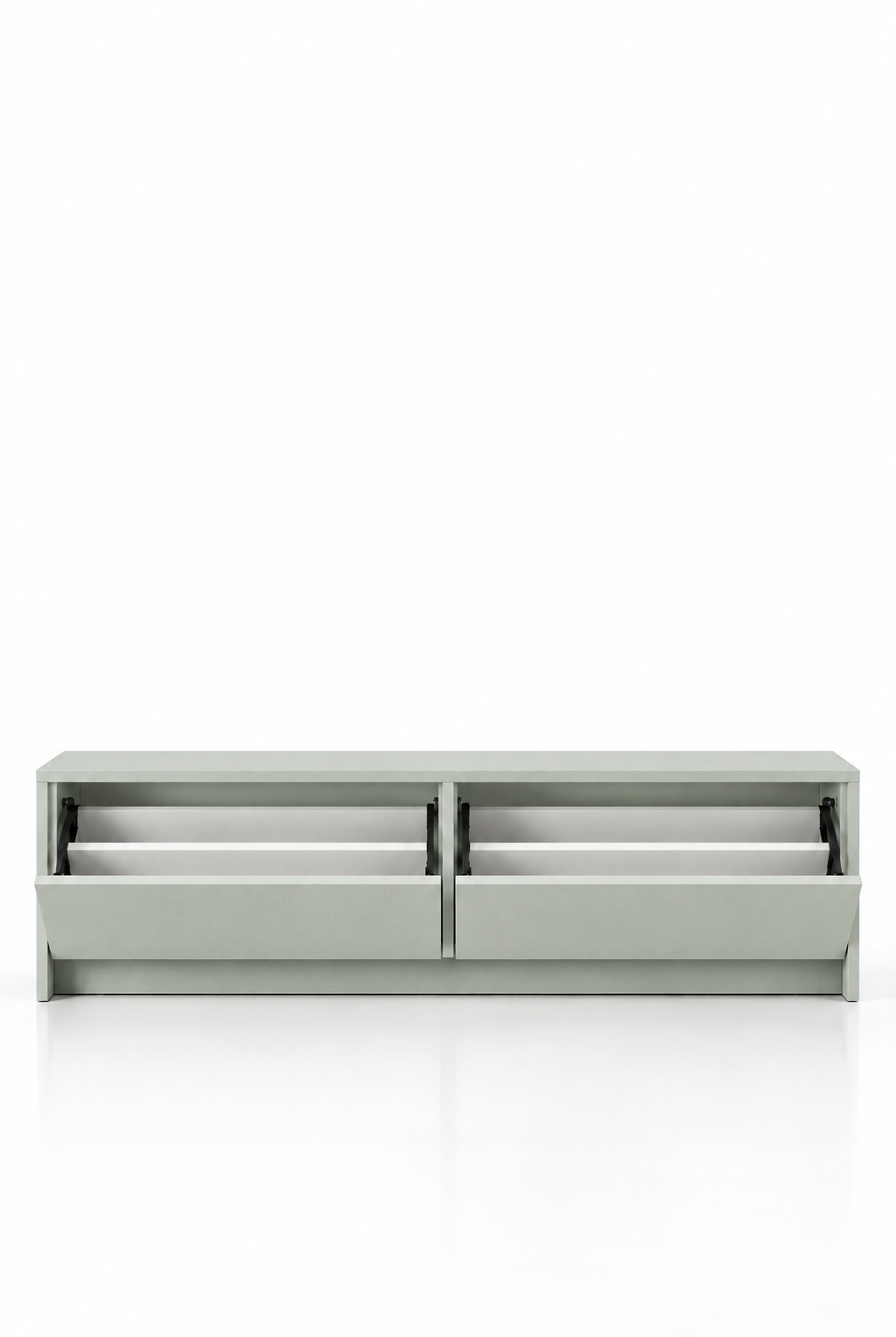 Arqen Pistachio Green Microconcrete Shoe Cabinet