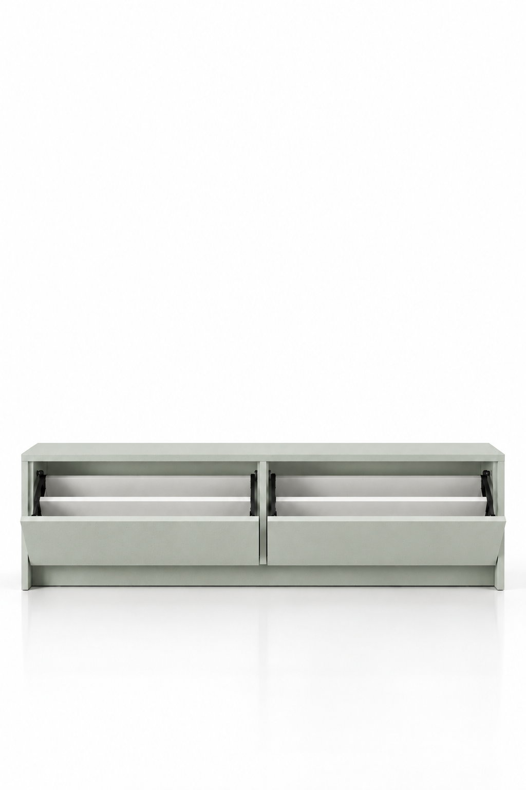 Arqen Pistachio Green Microconcrete Shoe Cabinet
