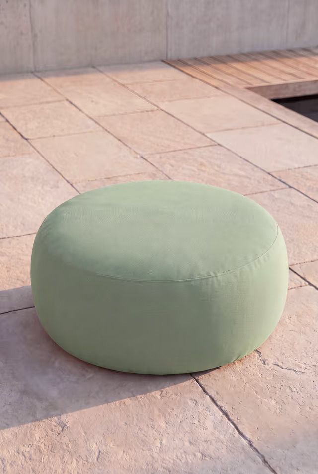 Avyren Mint Green Outdoor Ottoman