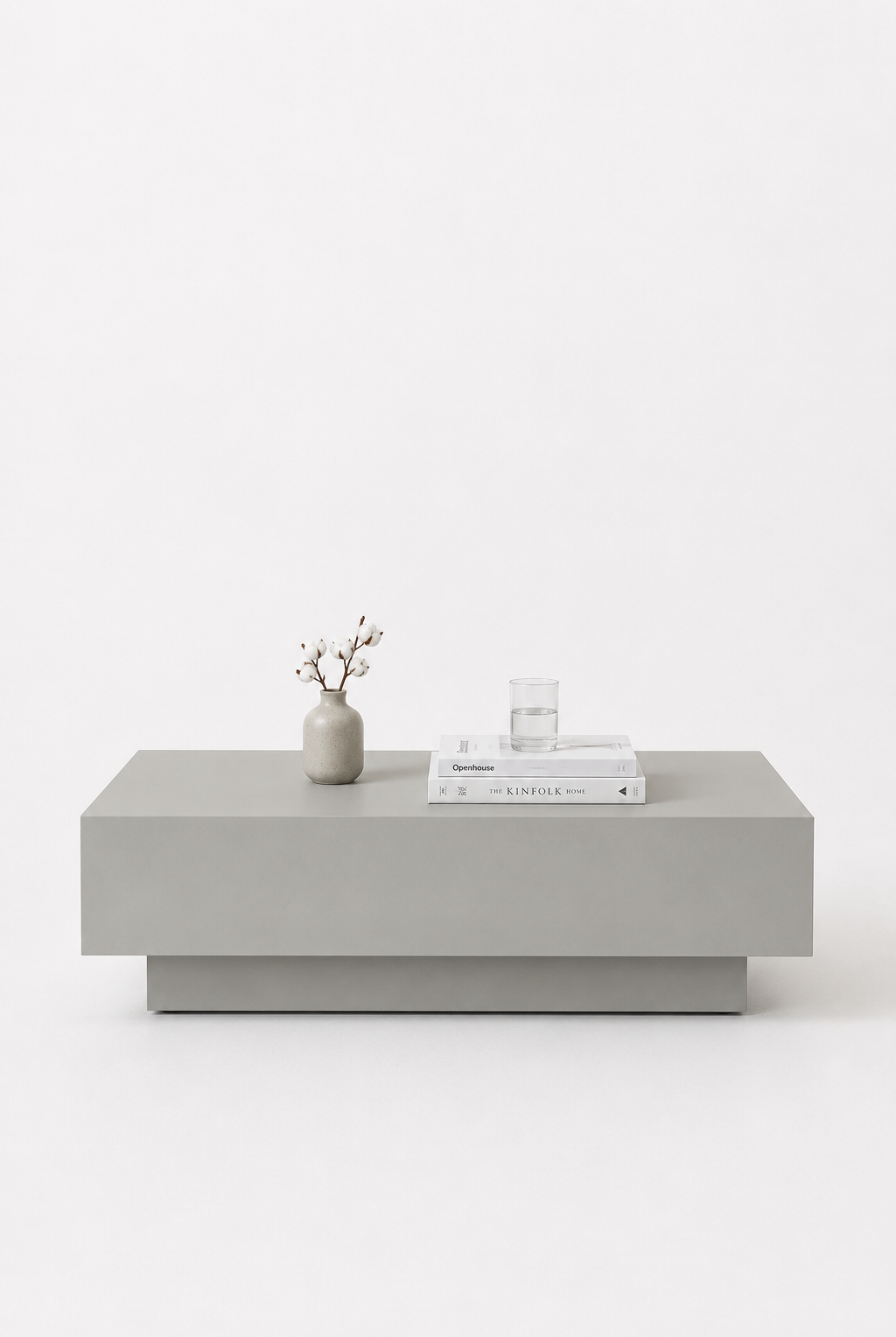 Azalea Light Grey Microconcrete Coffee Table