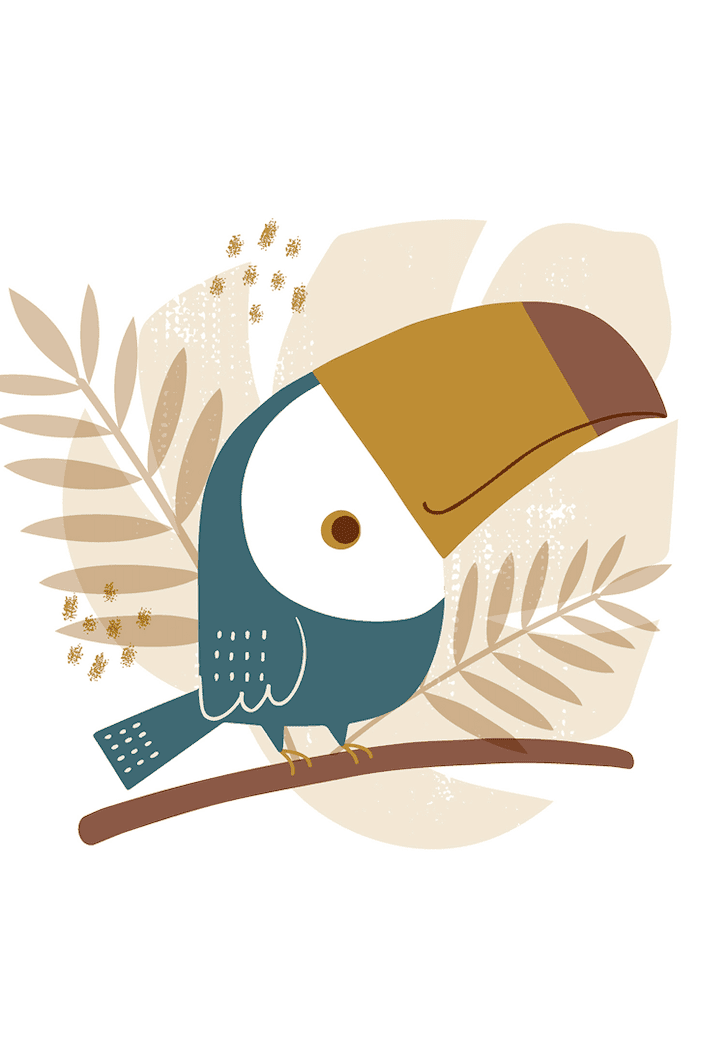 Botanical Bird Haven Wall Art