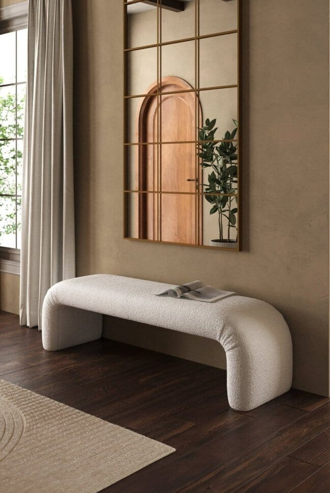 Bram Arch Boucle Bench