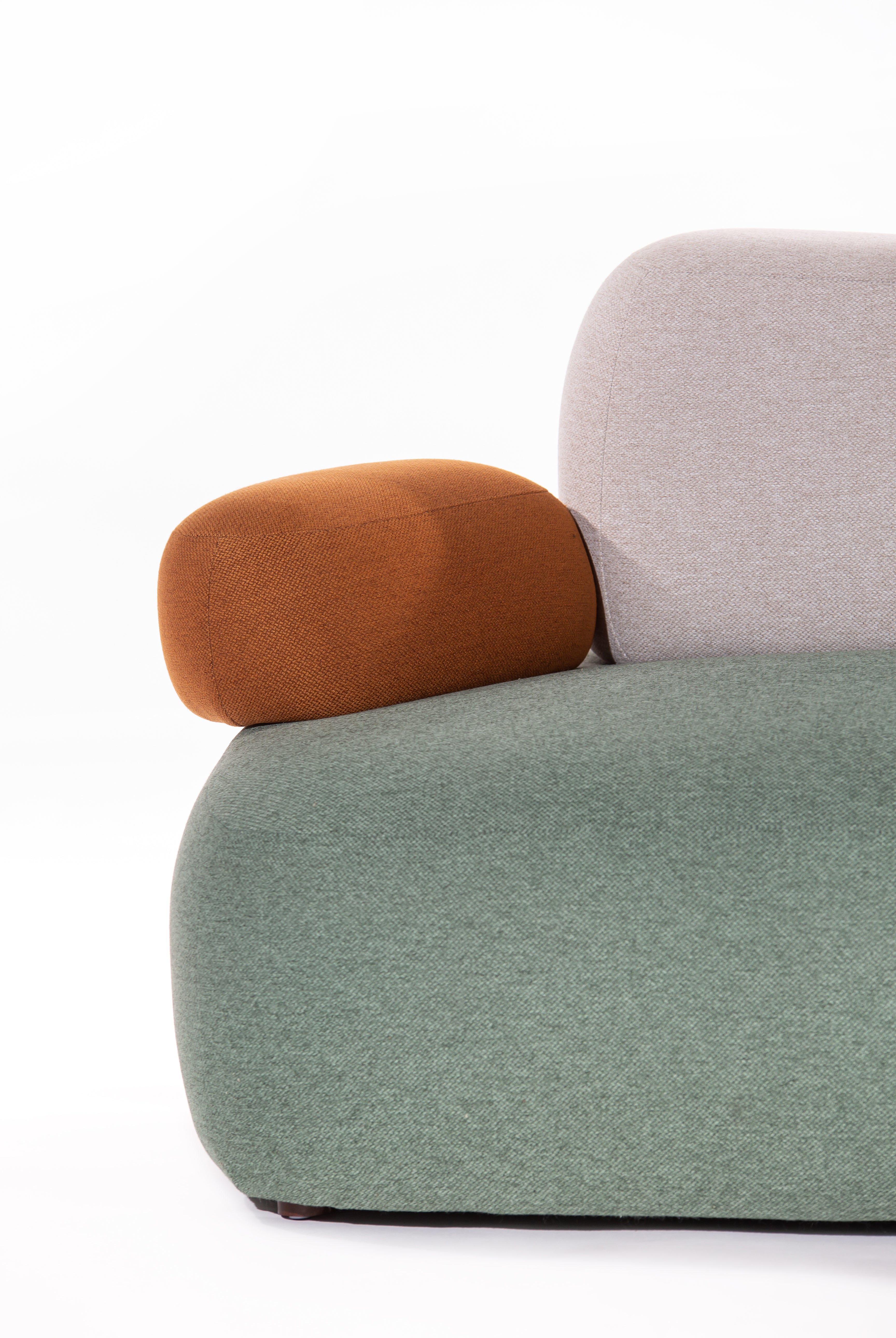 Branka Sage Ember Sofa Chair With Multicolor