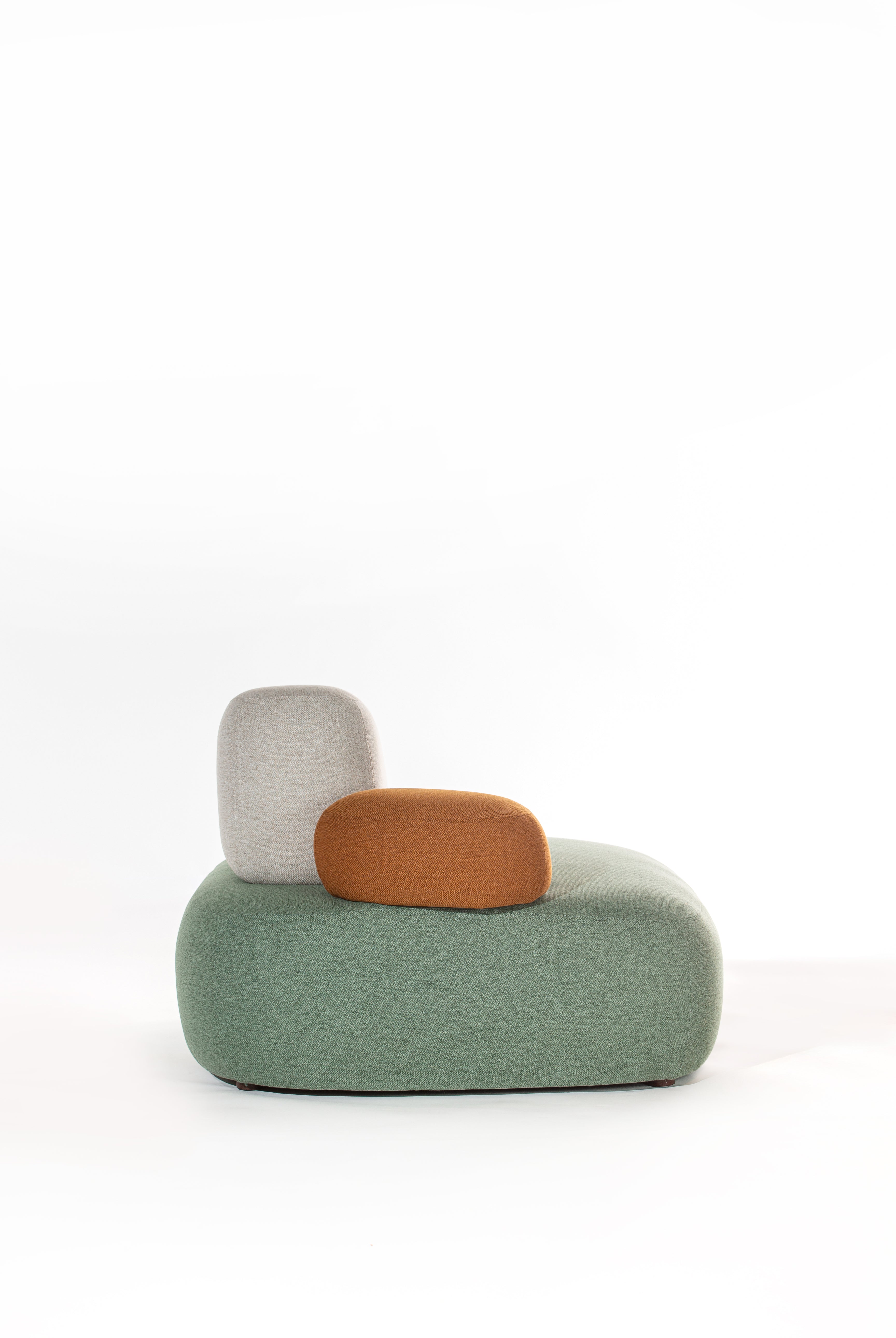 Branka Sage Ember Sofa Chair With Multicolor