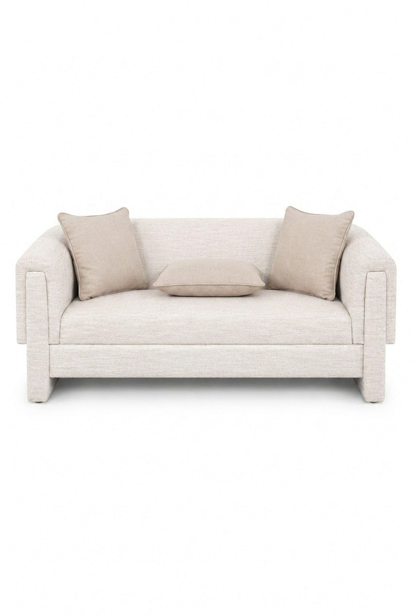 Briska Beige 2 Seater Sofa