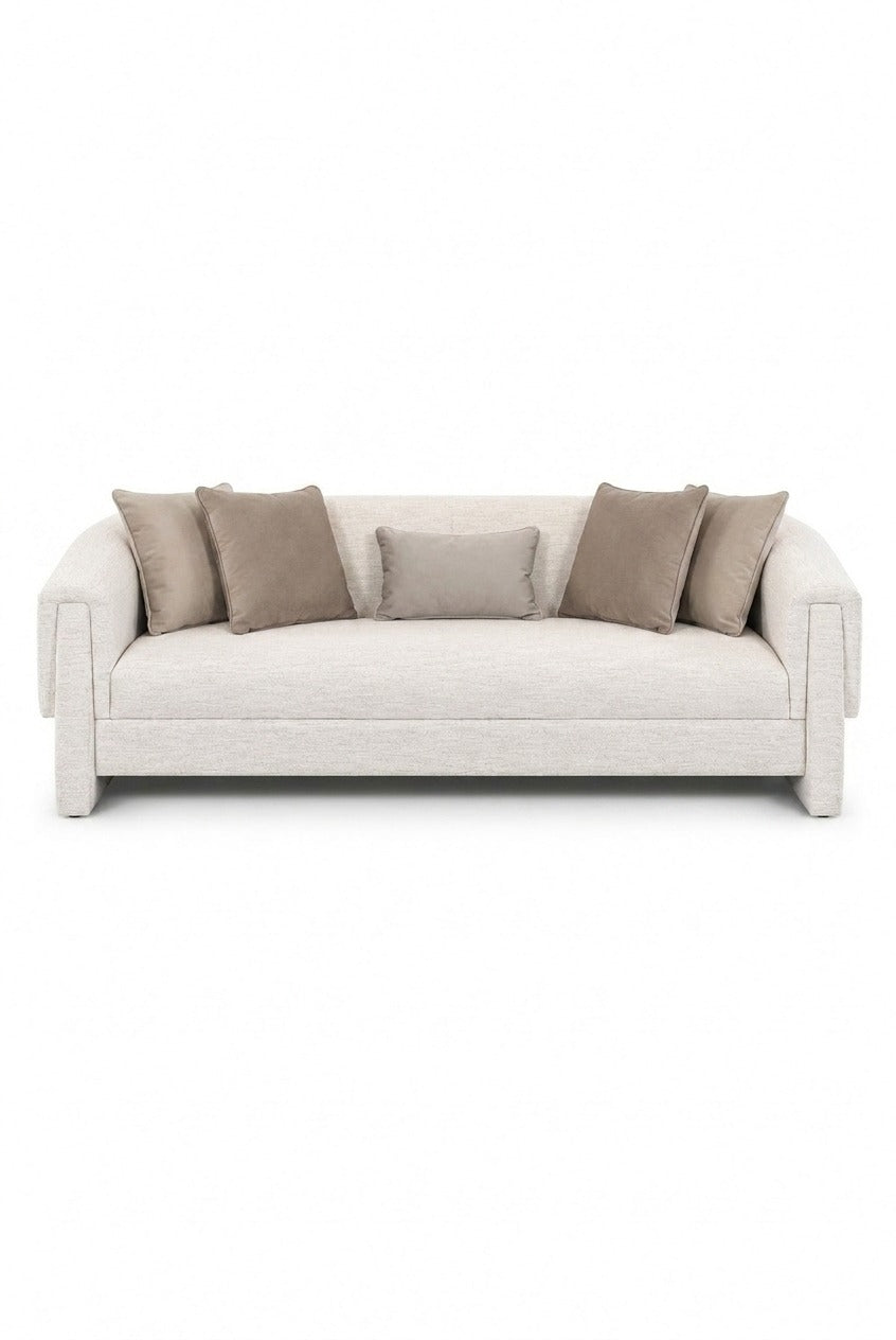Briska Beige 3 Seater Sofa