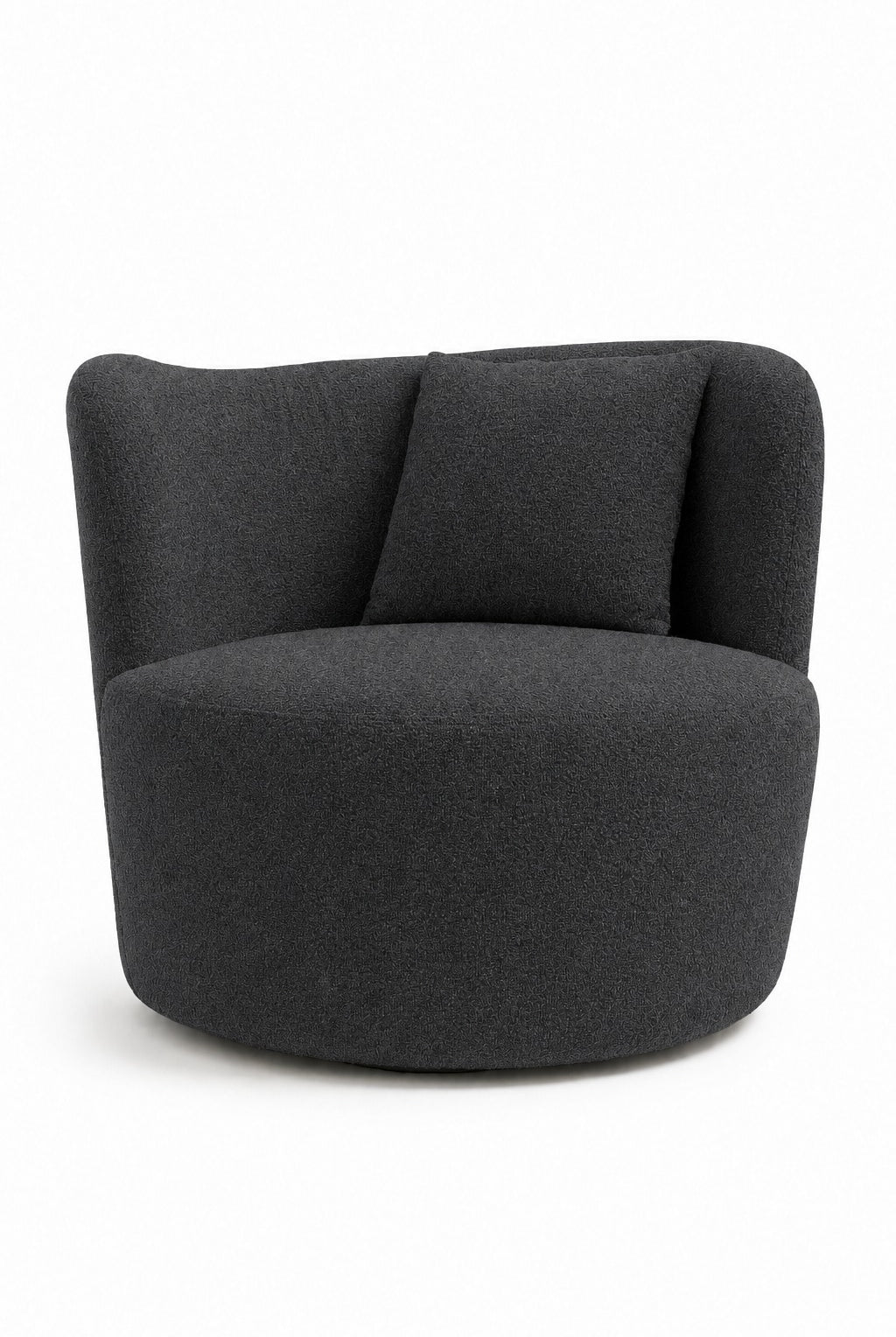 Bronte Charcoal Swivel Sofa Chair
