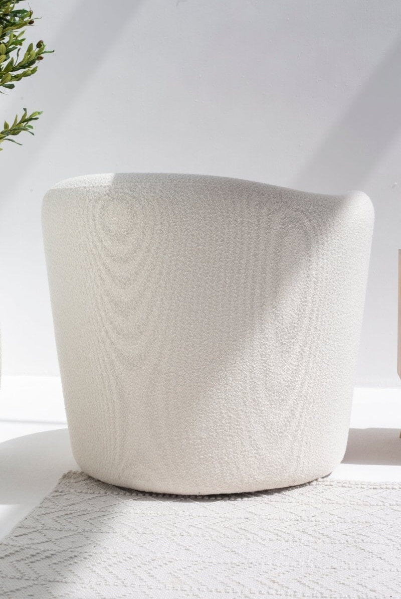 Bronte Off White Swivel Sofa Chair