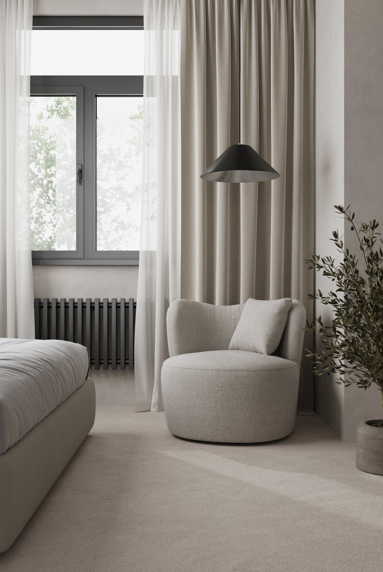 Bronte Soft Sand Swivel Sofa Chair