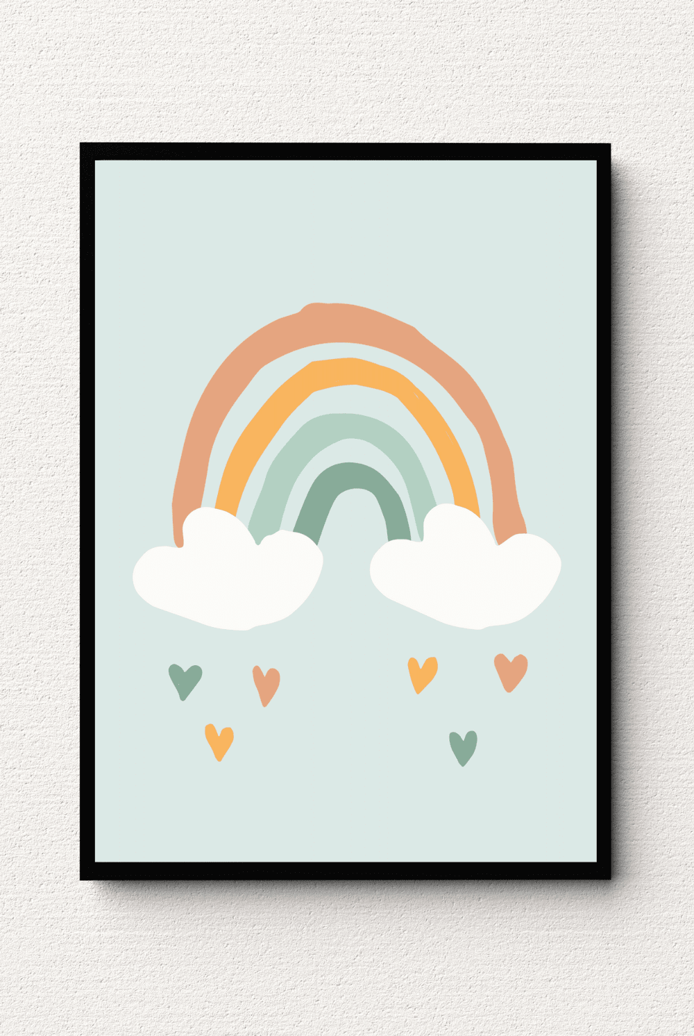 Rain of Love Rainbow Wall Art