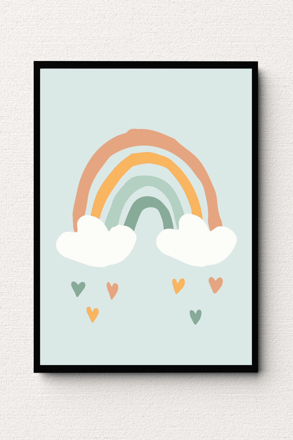 Rain of Love Rainbow Wall Art
