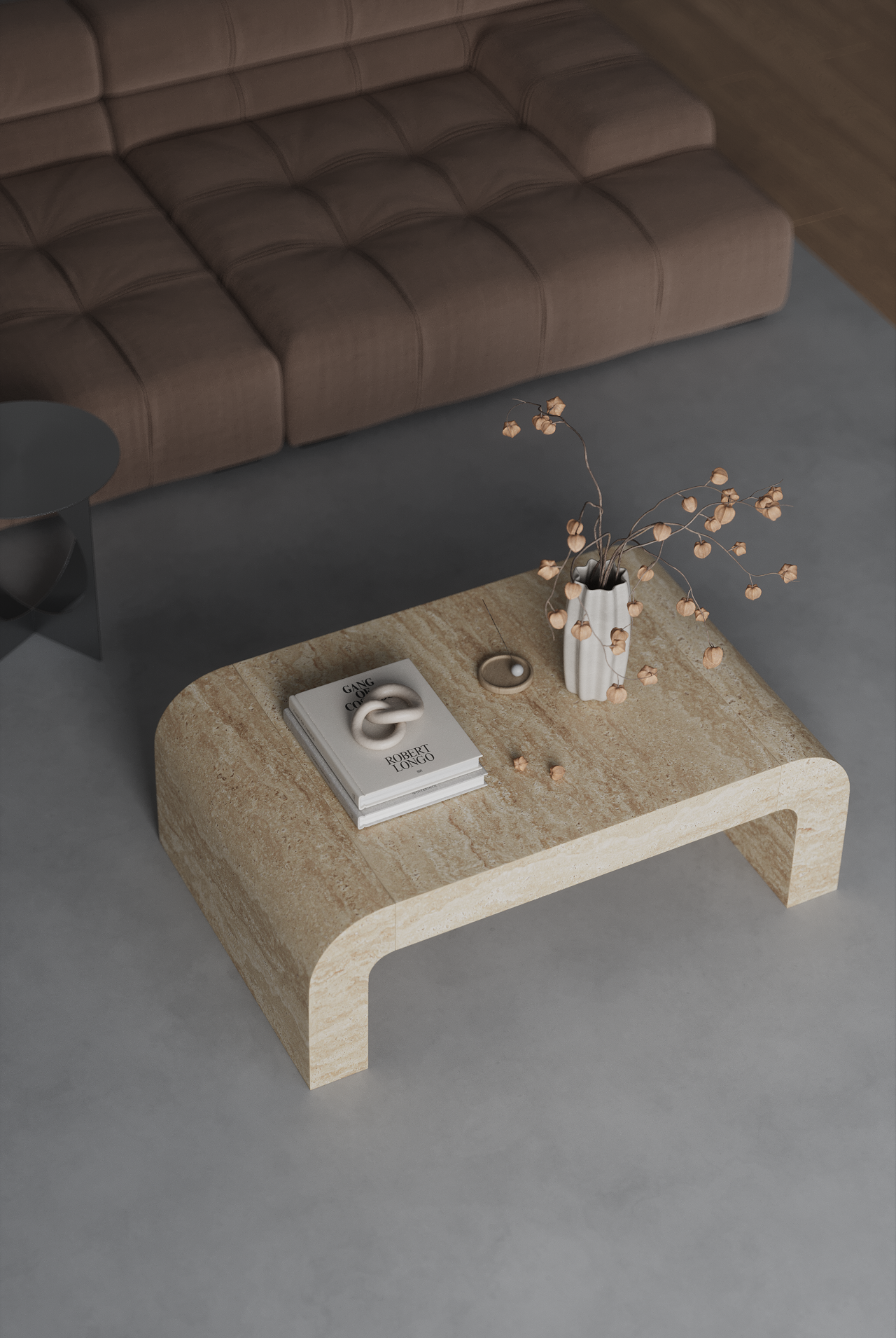 Kuzmina Travertine Coffee Table