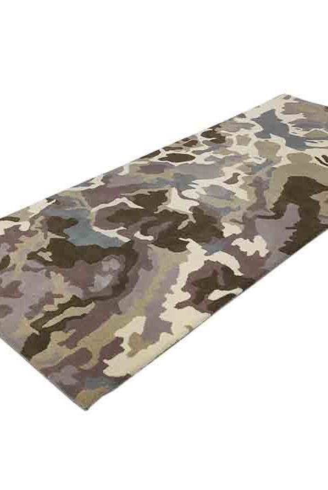 Safari Hues - Handmade Rug (80x200 CM)