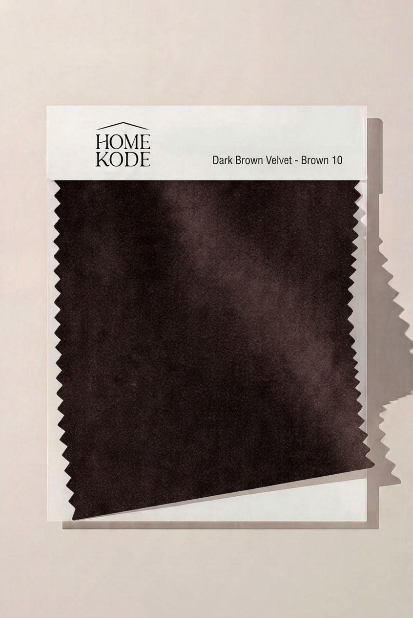 Dark Brown Velvet - Brown 10
