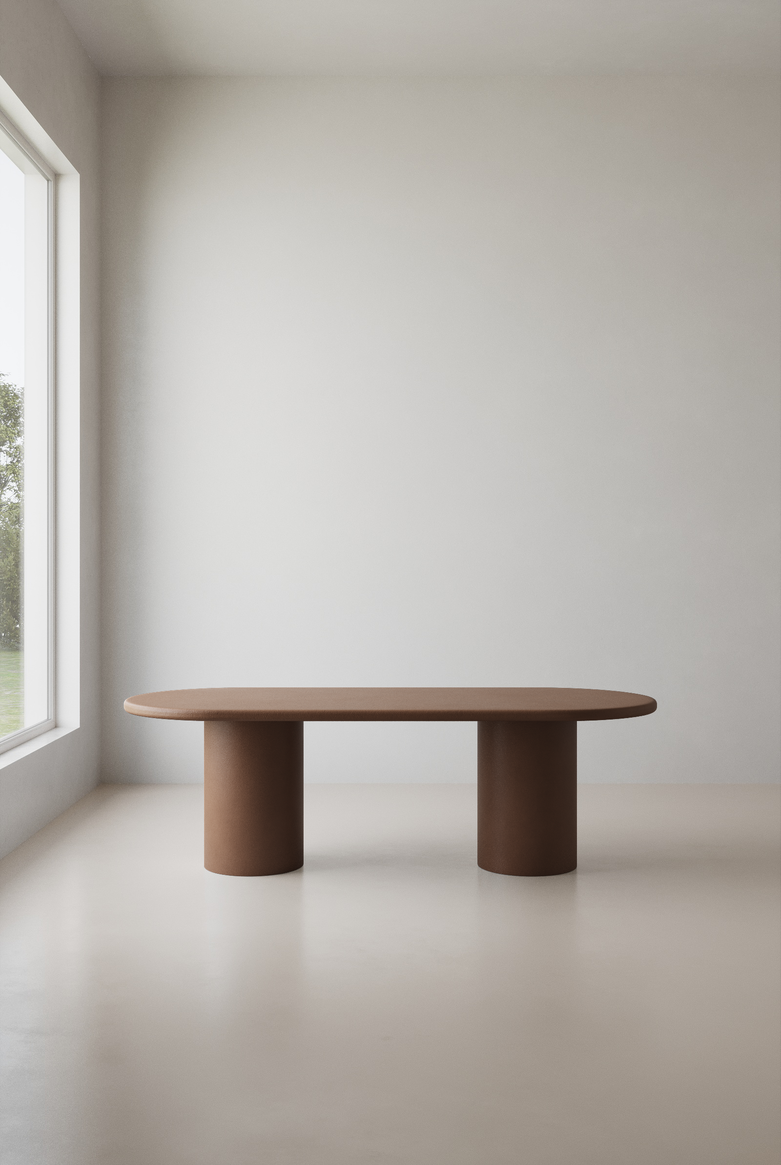 Meliora Mocha Mousse Micro Concrete Dining Table