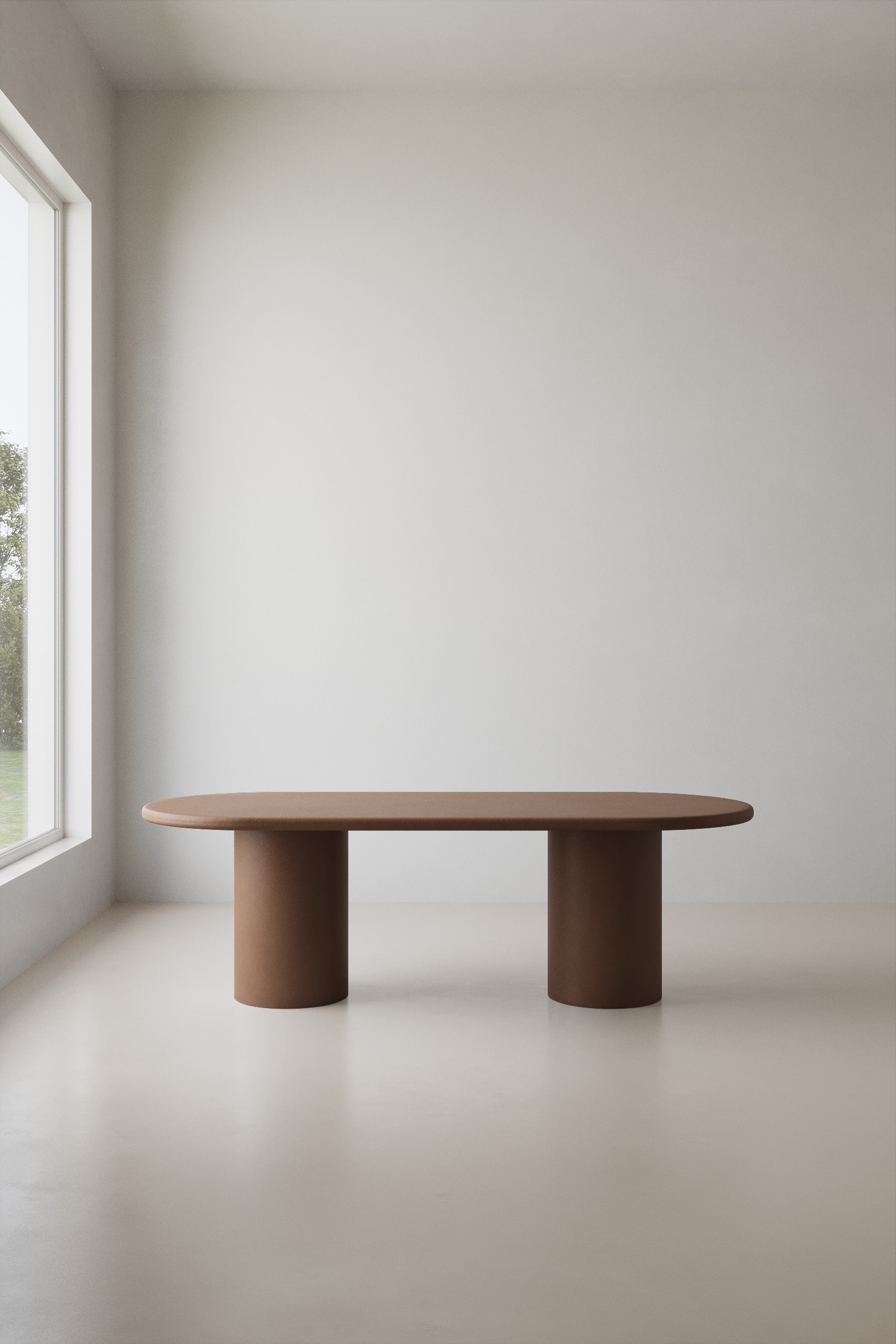 Meliora Mocha Mousse Micro Concrete Dining Table