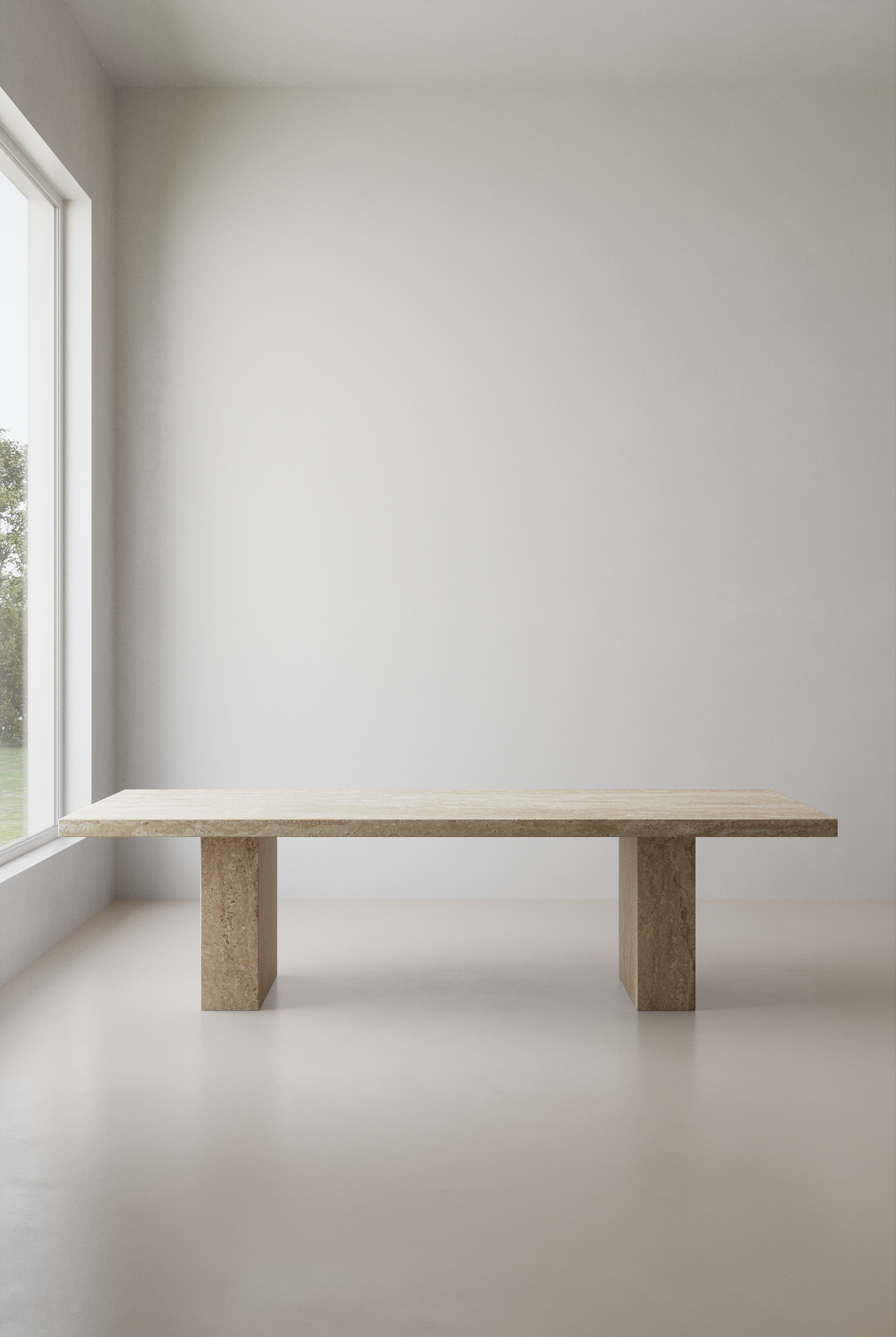 Avencia Travertine Dining Table