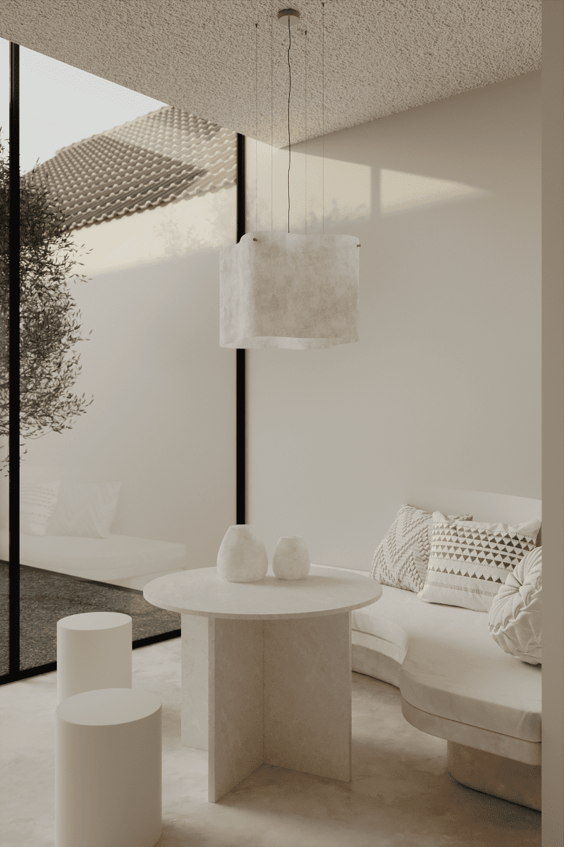 Arya Round Marble Dining Table