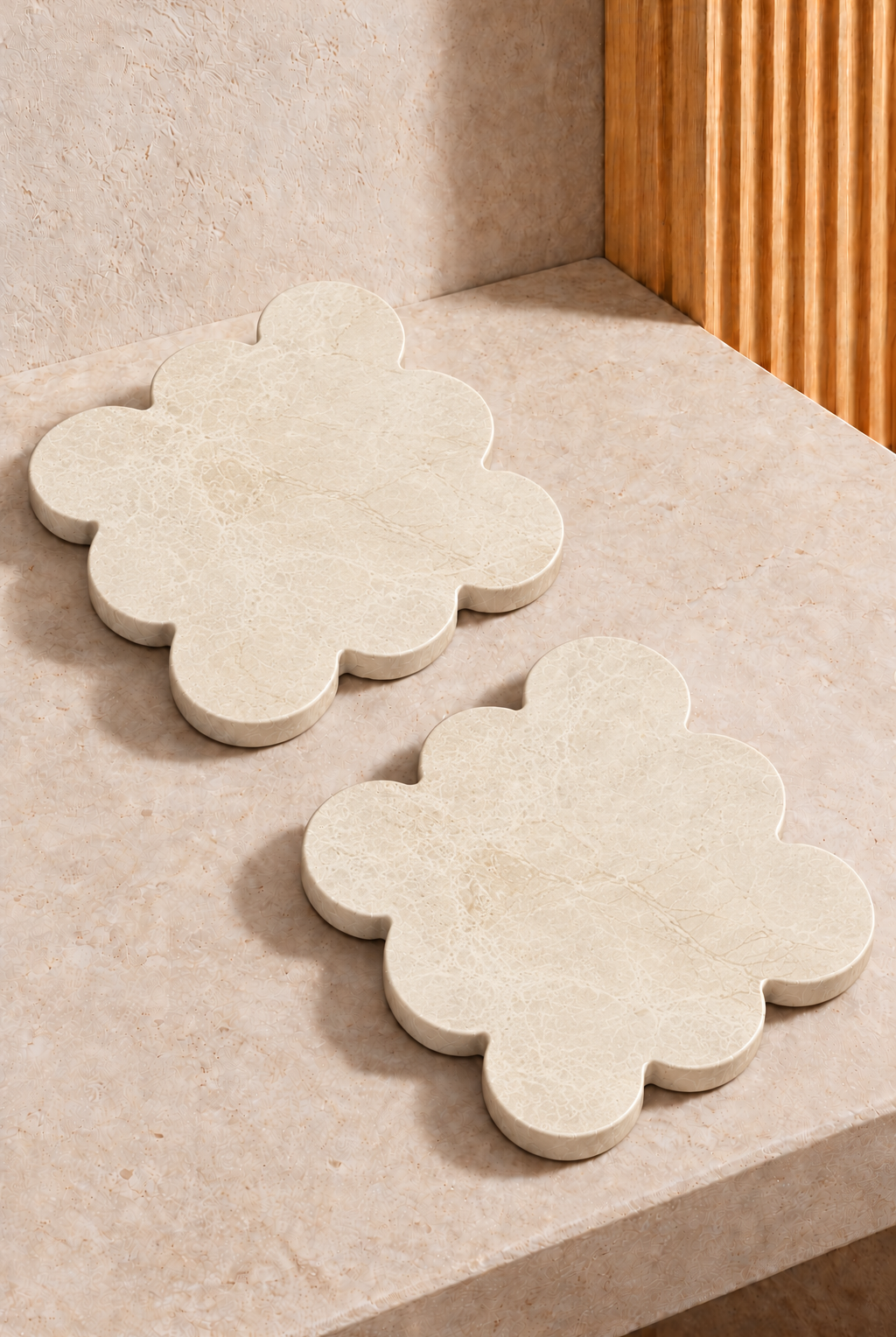 Dovra Crema Uno Marble Square Coaster