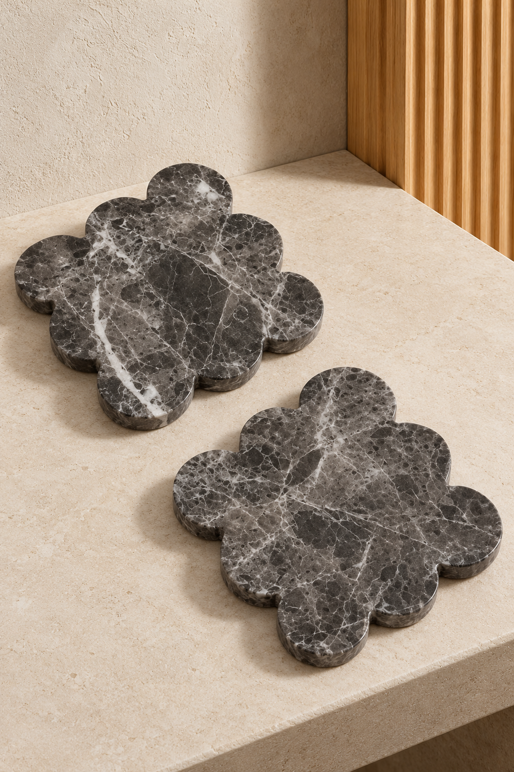 Dovra Nivada Brown Marble Square Coaster