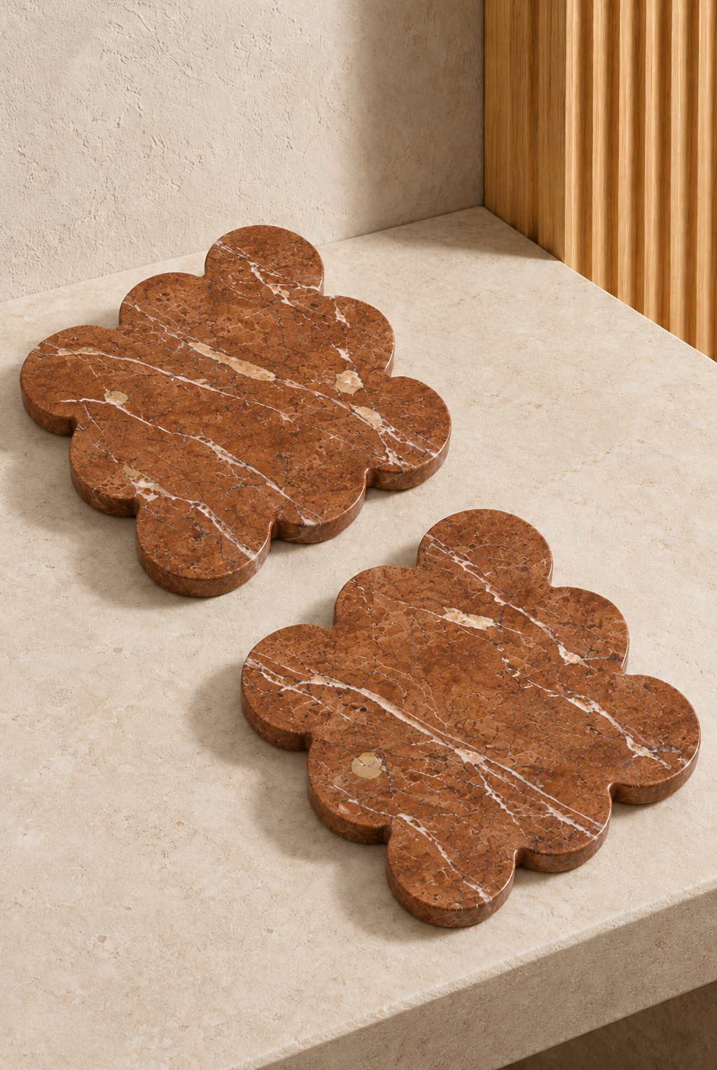 Dovra Rossa Aliganti Marble Square Coaster