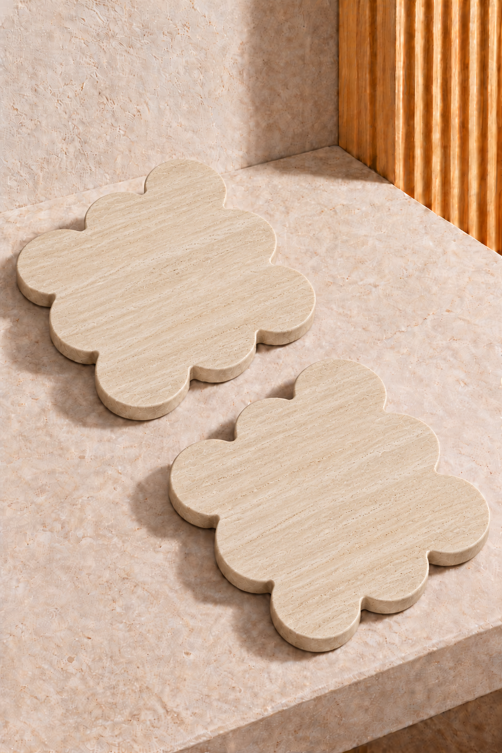 Dovra Travertine Square Coaster