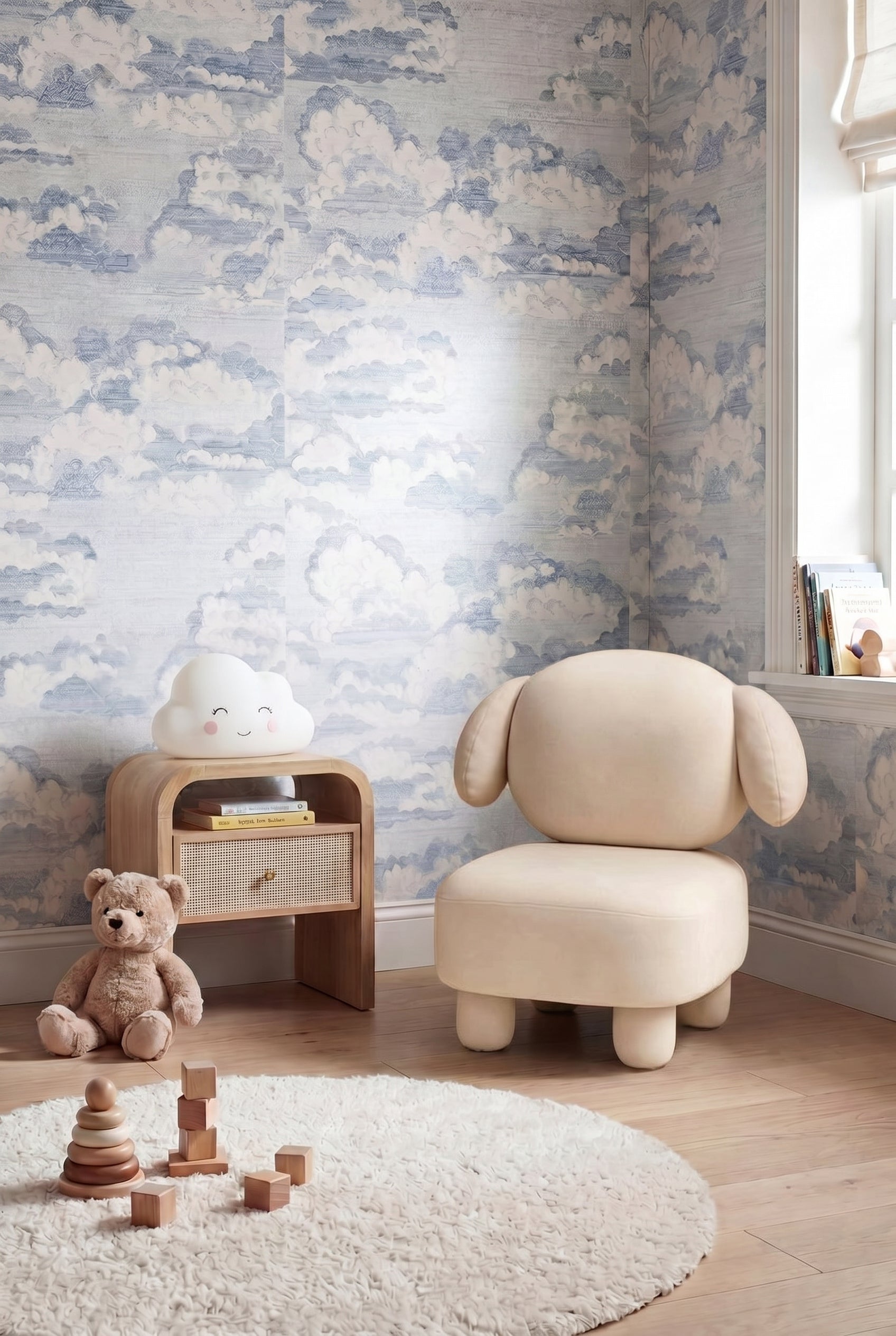 Dudu Kids' Beige Lounge Chair