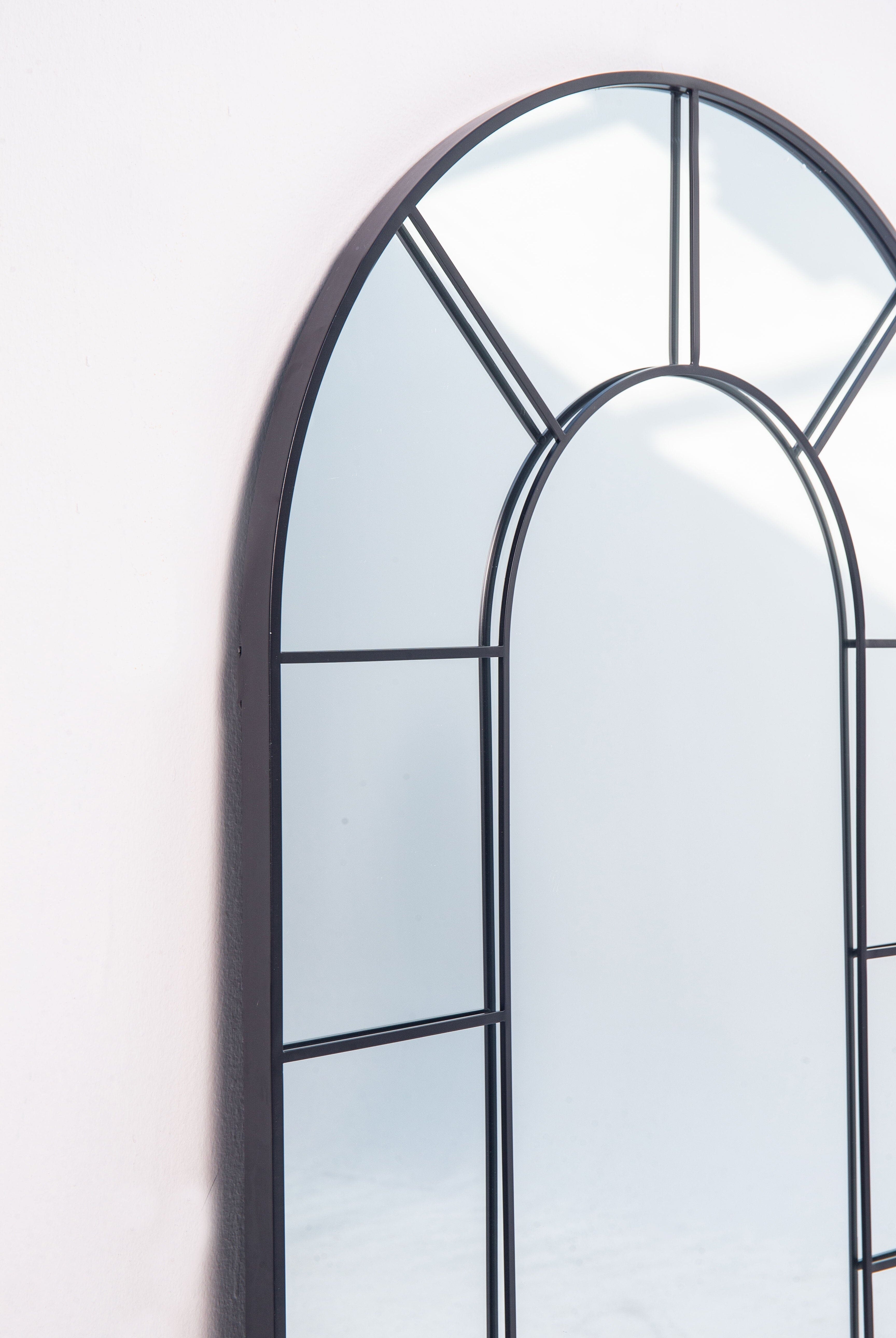 Black Window Arch Mirror (4 Sizes) Mirrors Homekode