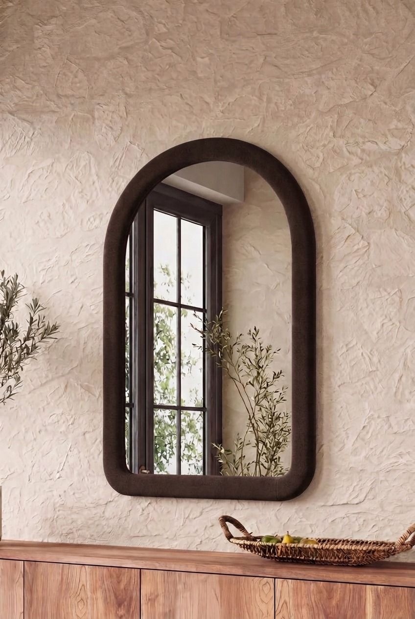Elisia Espresso Arch Wall Mirror