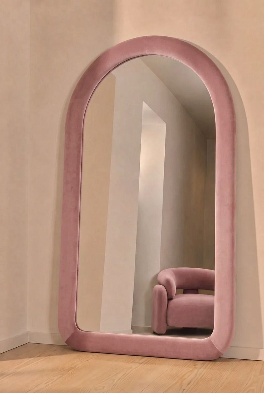 Elisia Pink Arch Mirror