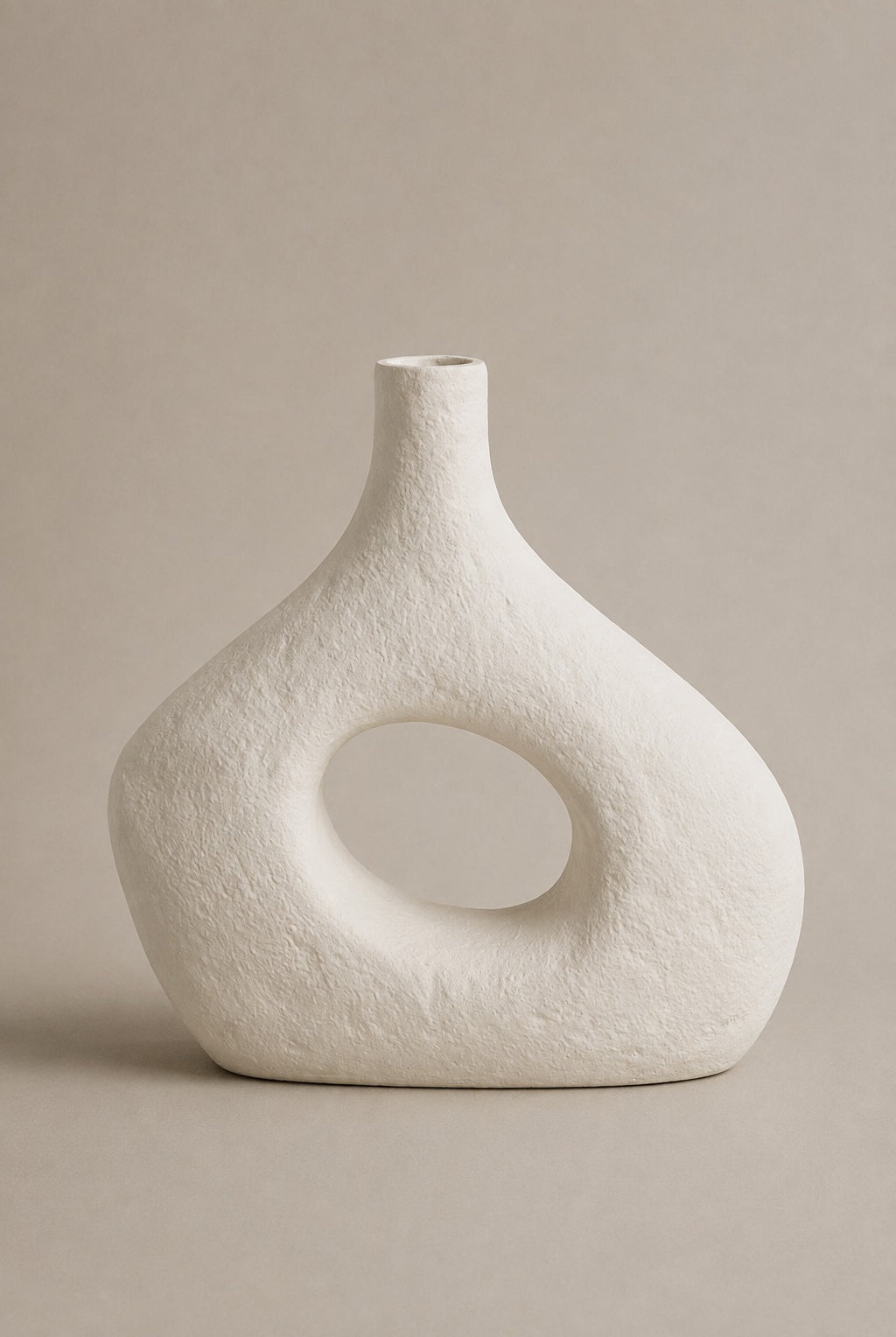Eryvo White Ceramic Sculptural Vase