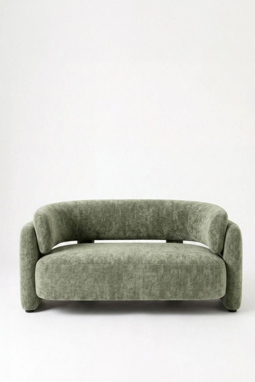 Evalina Pistachio Green 2 Seater Sofa