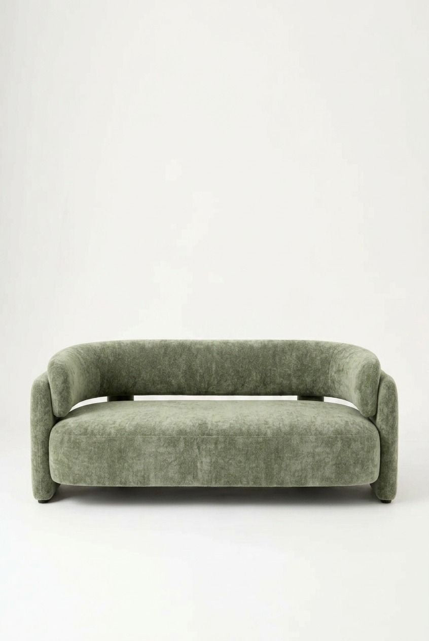 Evalina Pistachio Green 3 Seater Sofa
