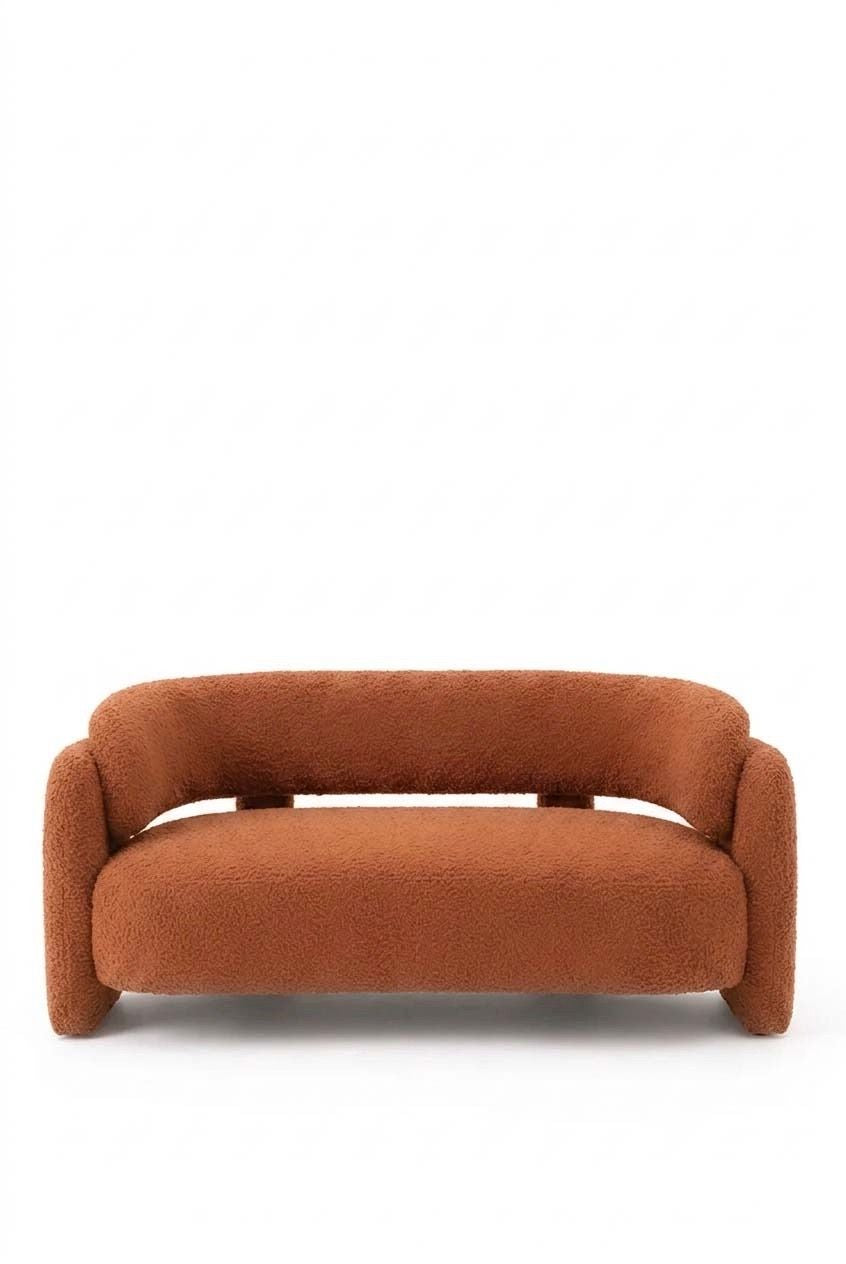 Evalina Warm Terracotta 2 Seater Sofa
