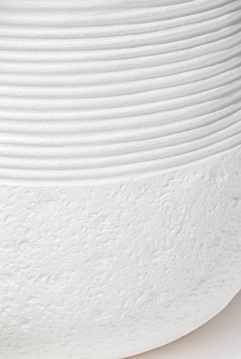 White Texture Ceramic Plant pot (3 Sizes)