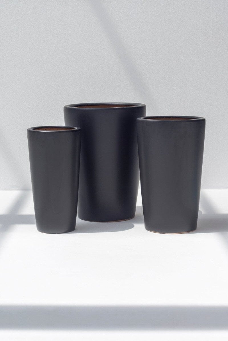 Black Ceramic Pot