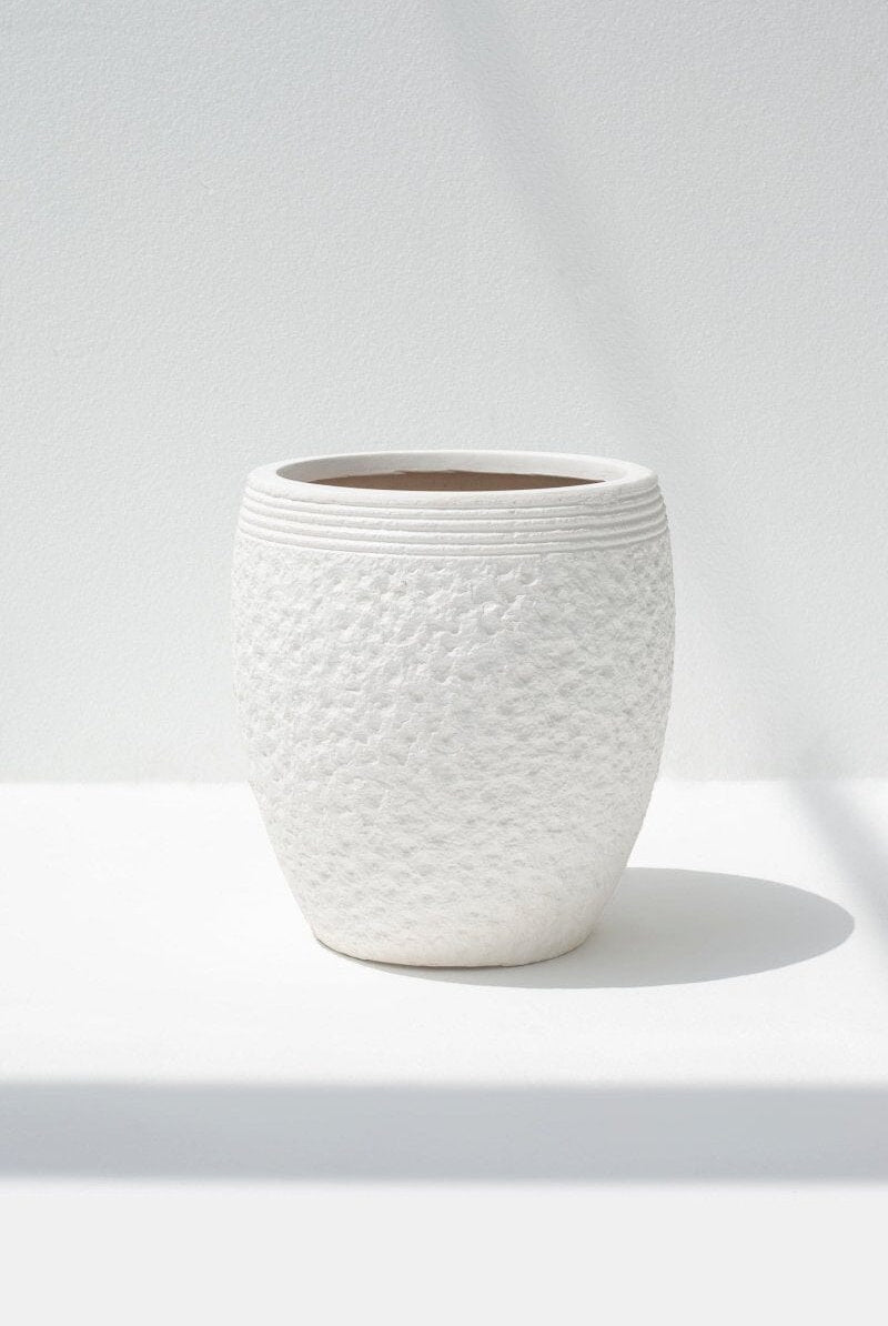 White Terracotta Pot