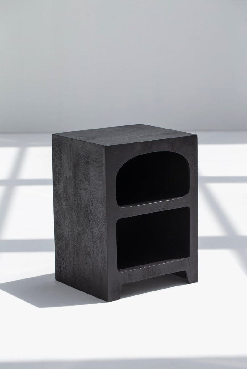 Vilnius Black Painted Side Table