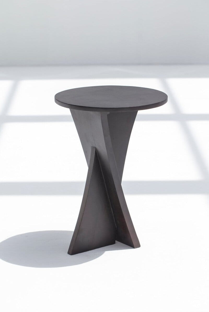 Vilnius Trinity Black Painted Side Table