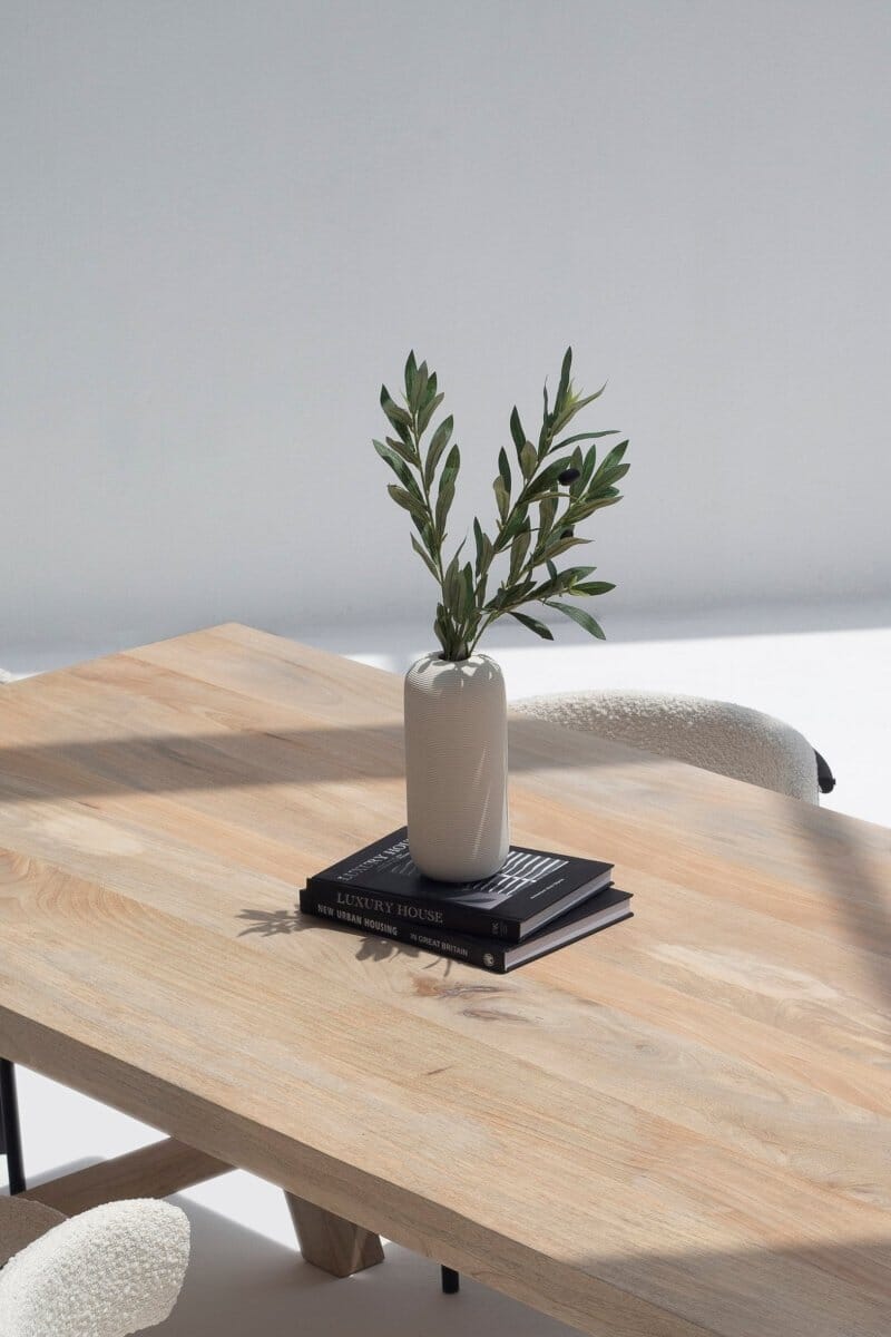 Ceramic Textured Elongated Vase