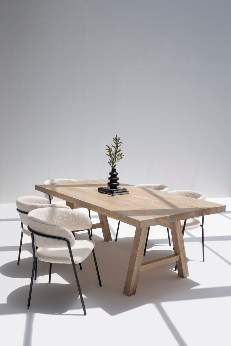 Elita Boucle Dining Chair Homekode