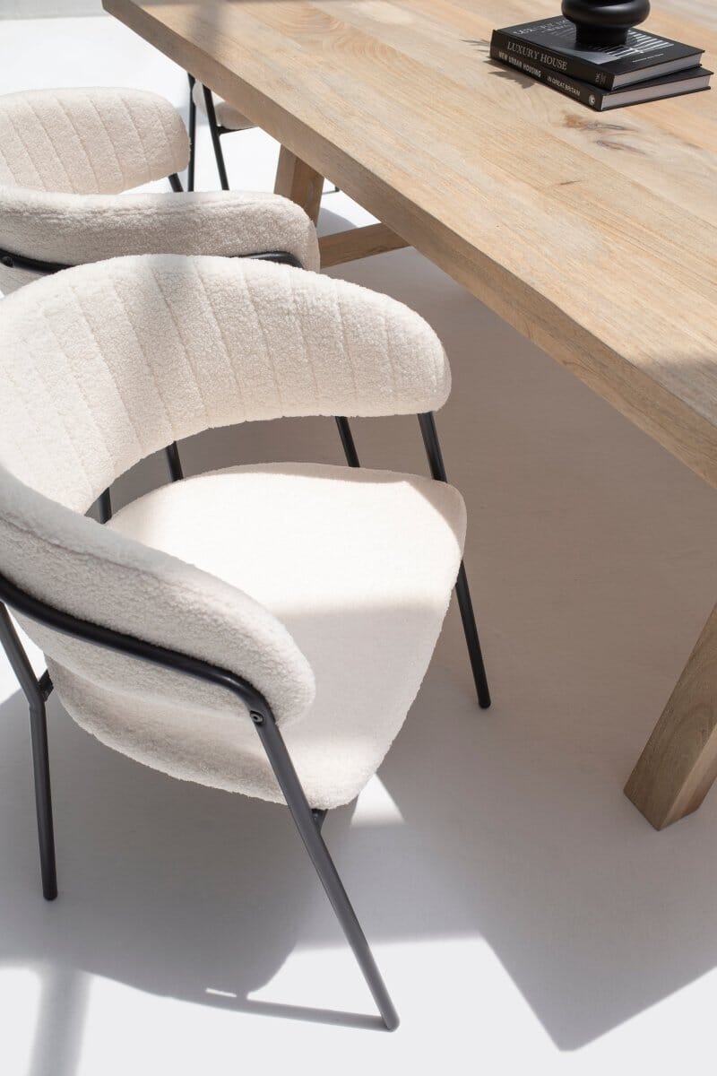 Elita Boucle Dining Chair Homekode